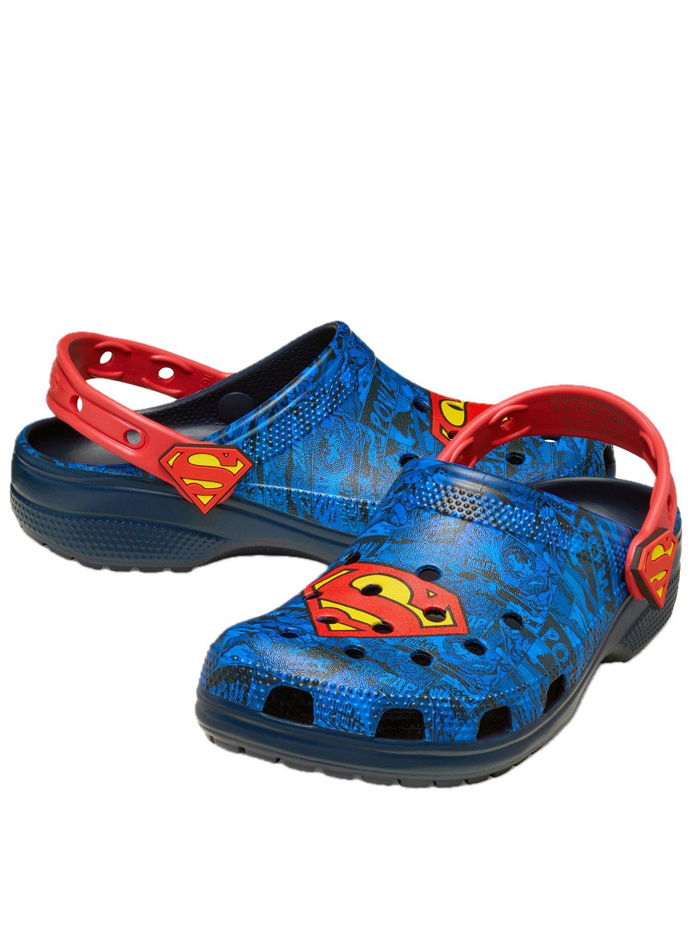 Image 2 of 6 of Crocs Men's Superman Classic Clog Sandal - Blue / Red