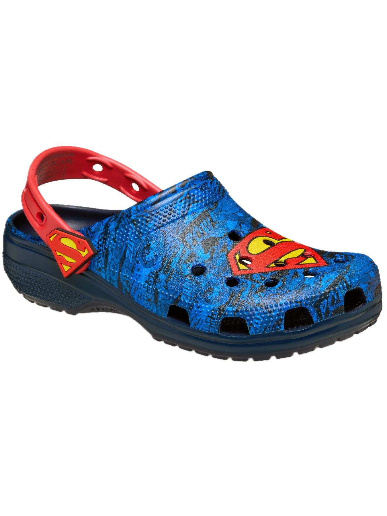 Image 6 of 6 of Crocs Men's Superman Classic Clog Sandal - Blue / Red