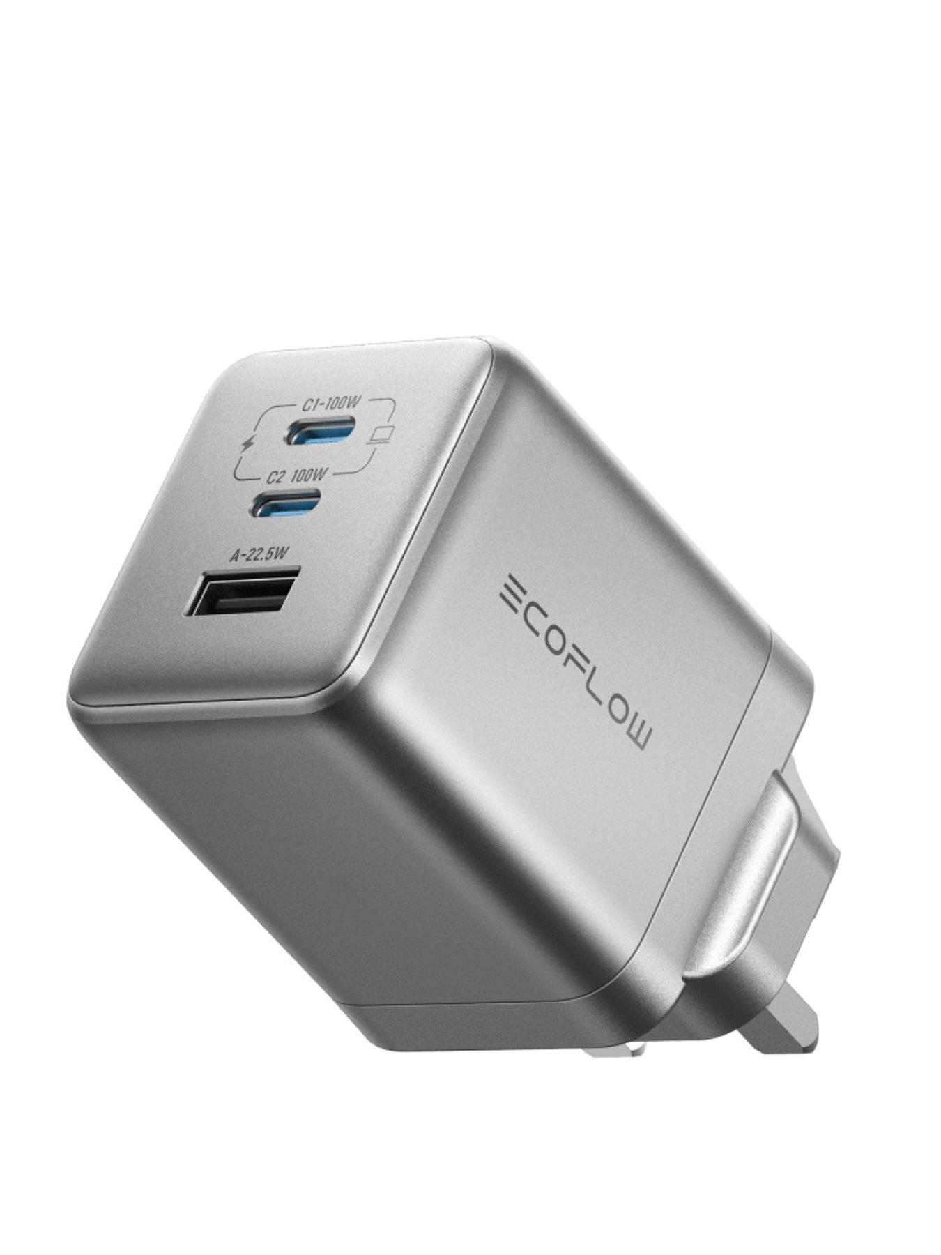 Image 1 of 1 of EcoFlow 100W Rapid GaN Wall AC Charger