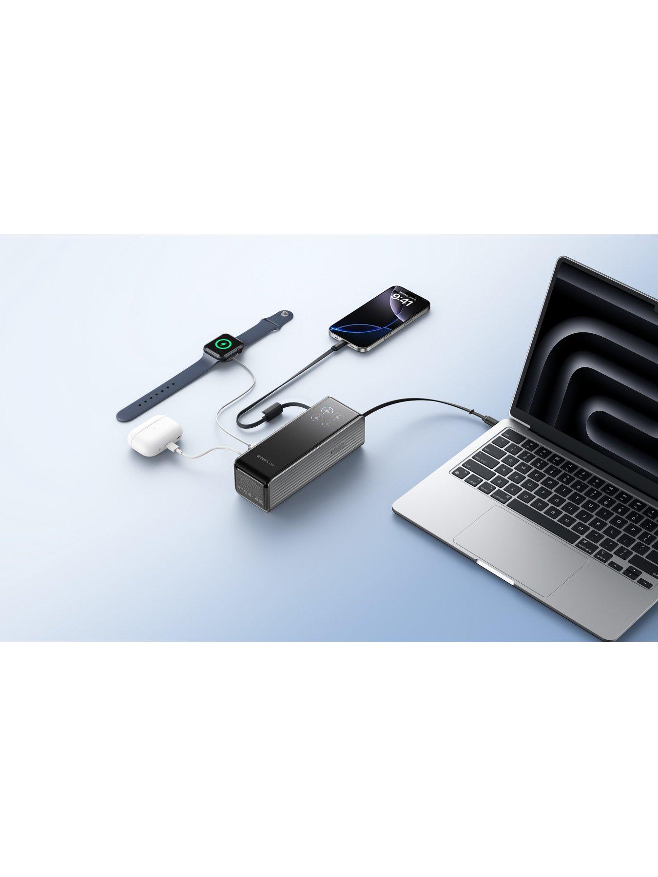 Image 2 of 6 of EcoFlow Rapid 25K power bank with built in cable &amp; 25000mAh capacity&nbsp;- Silver
