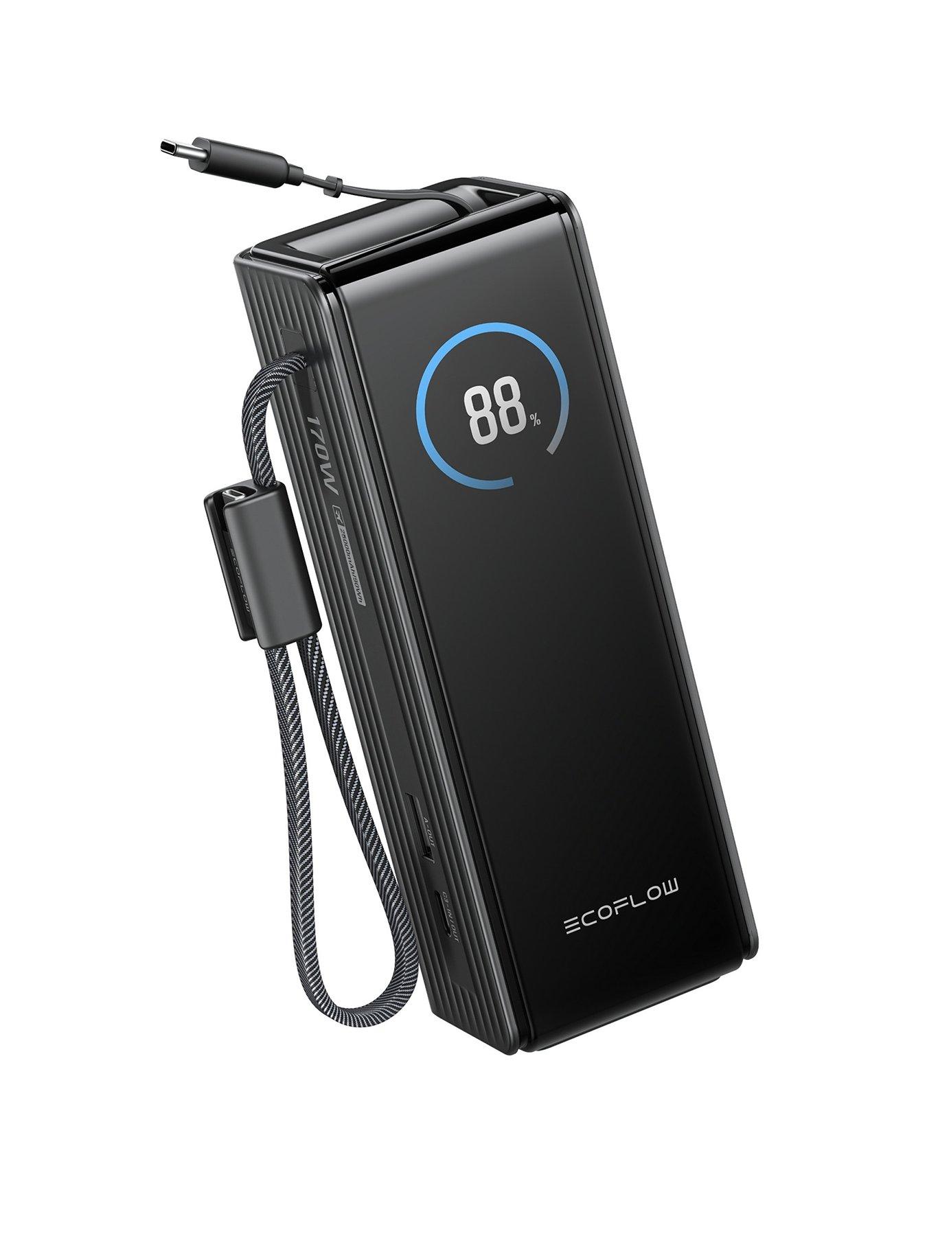 EcoFlow Rapid 25K power bank with built in cable & 25000mAh