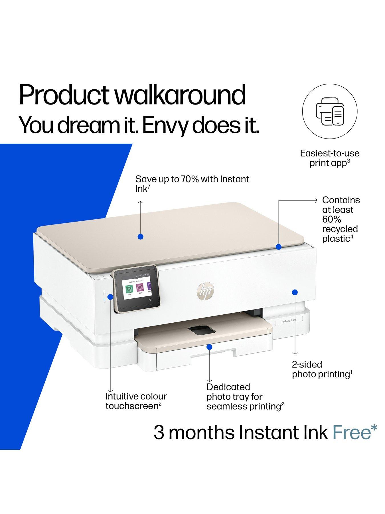 Image 2 of 8 of HP ENVY Photo 7230 Wireless All-in-One Colour Printer with 3 months free Instant Ink