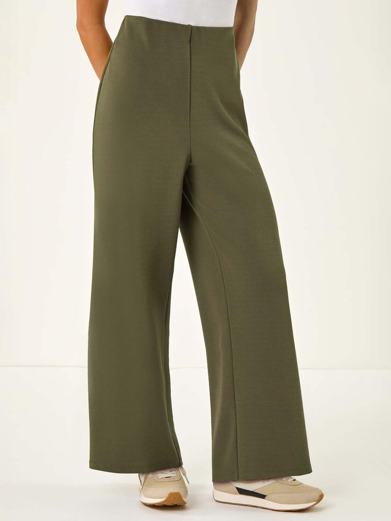 Image 1 of 5 of Roman Petite Wide Leg Stretch Trouser