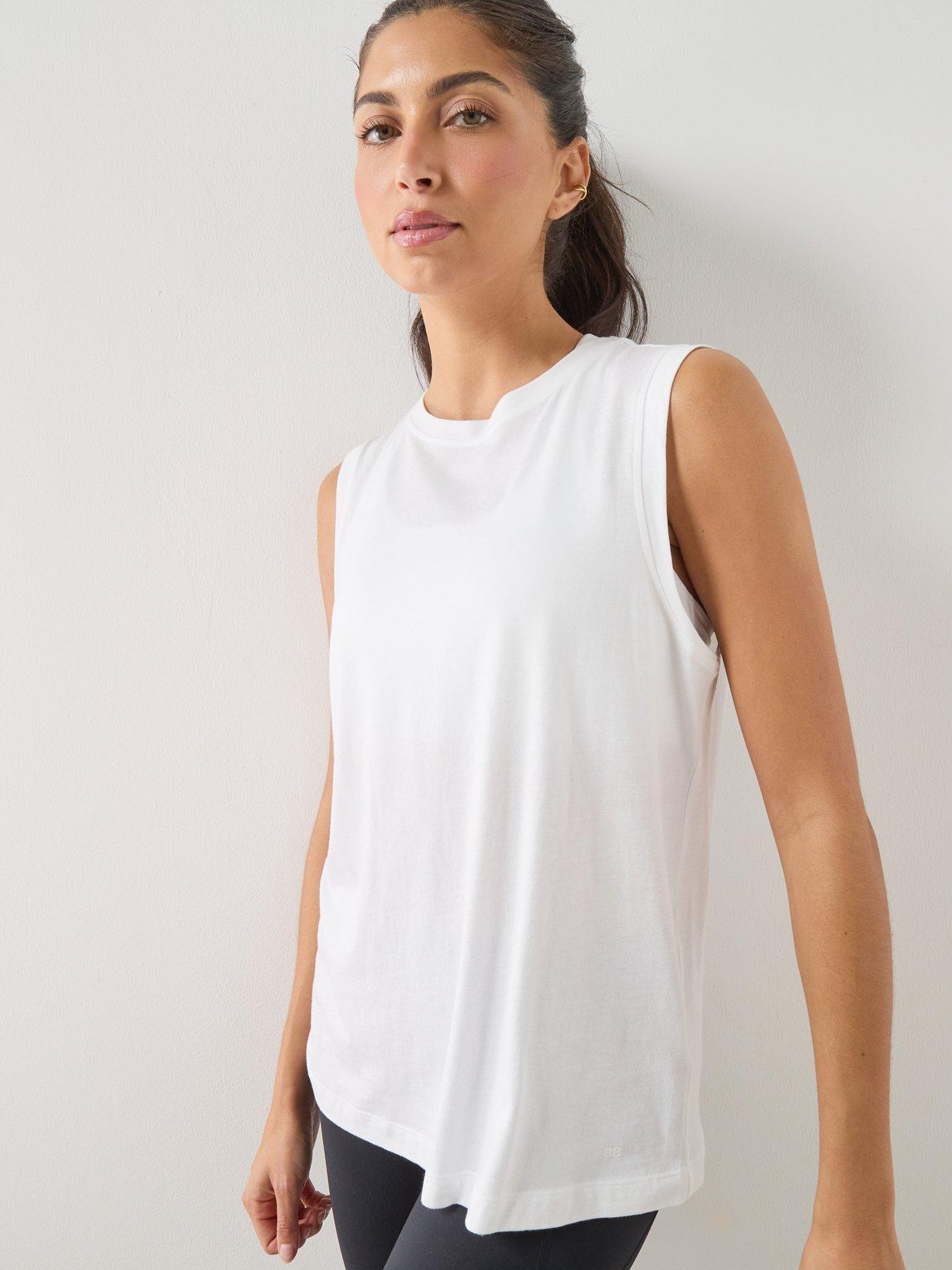 Sweaty Betty Womens Training Essential Sleeveless Tank - White