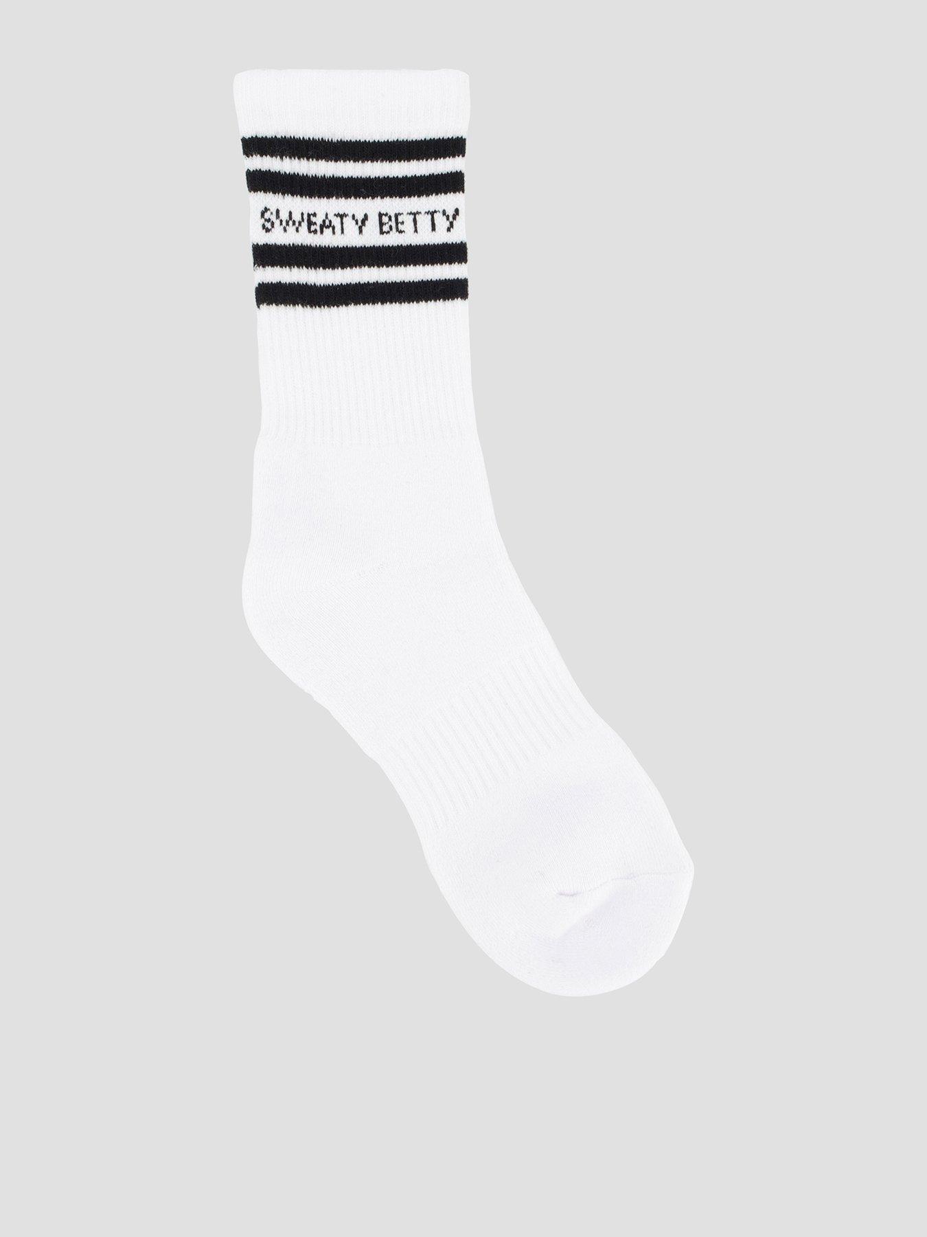 Sweaty Betty Womens Training Varsity Slogan Socks - White