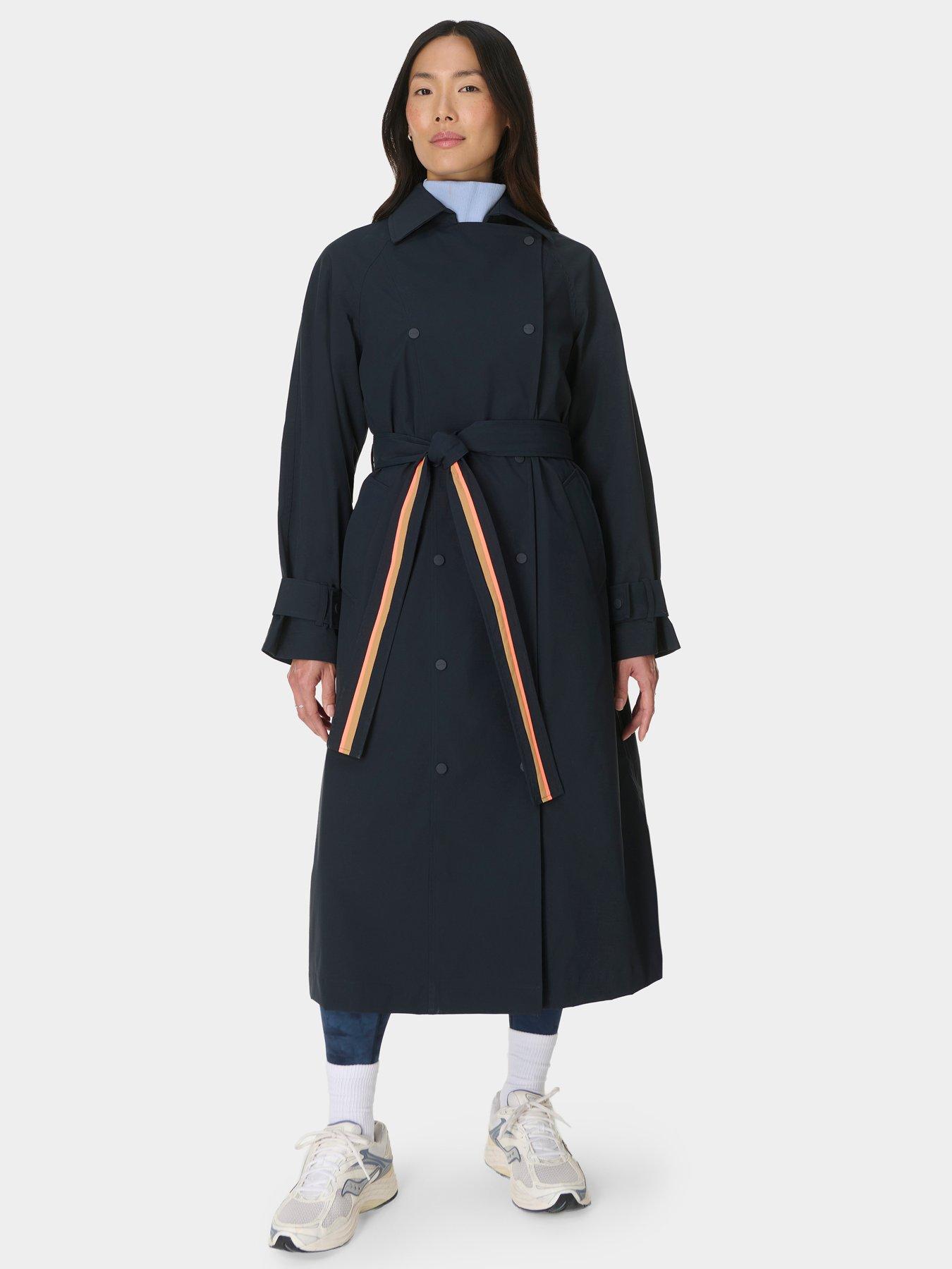 Sweaty Betty Womens Trench Coat - Blue