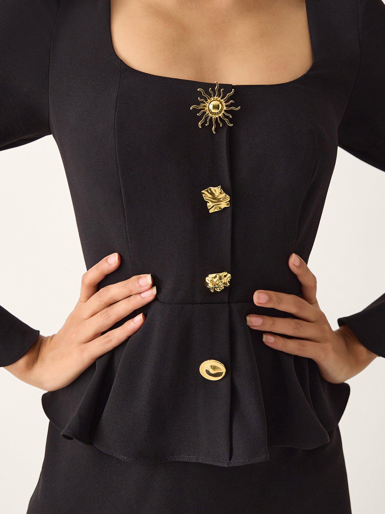 Image 4 of 5 of Monsoon Willow Black Dress