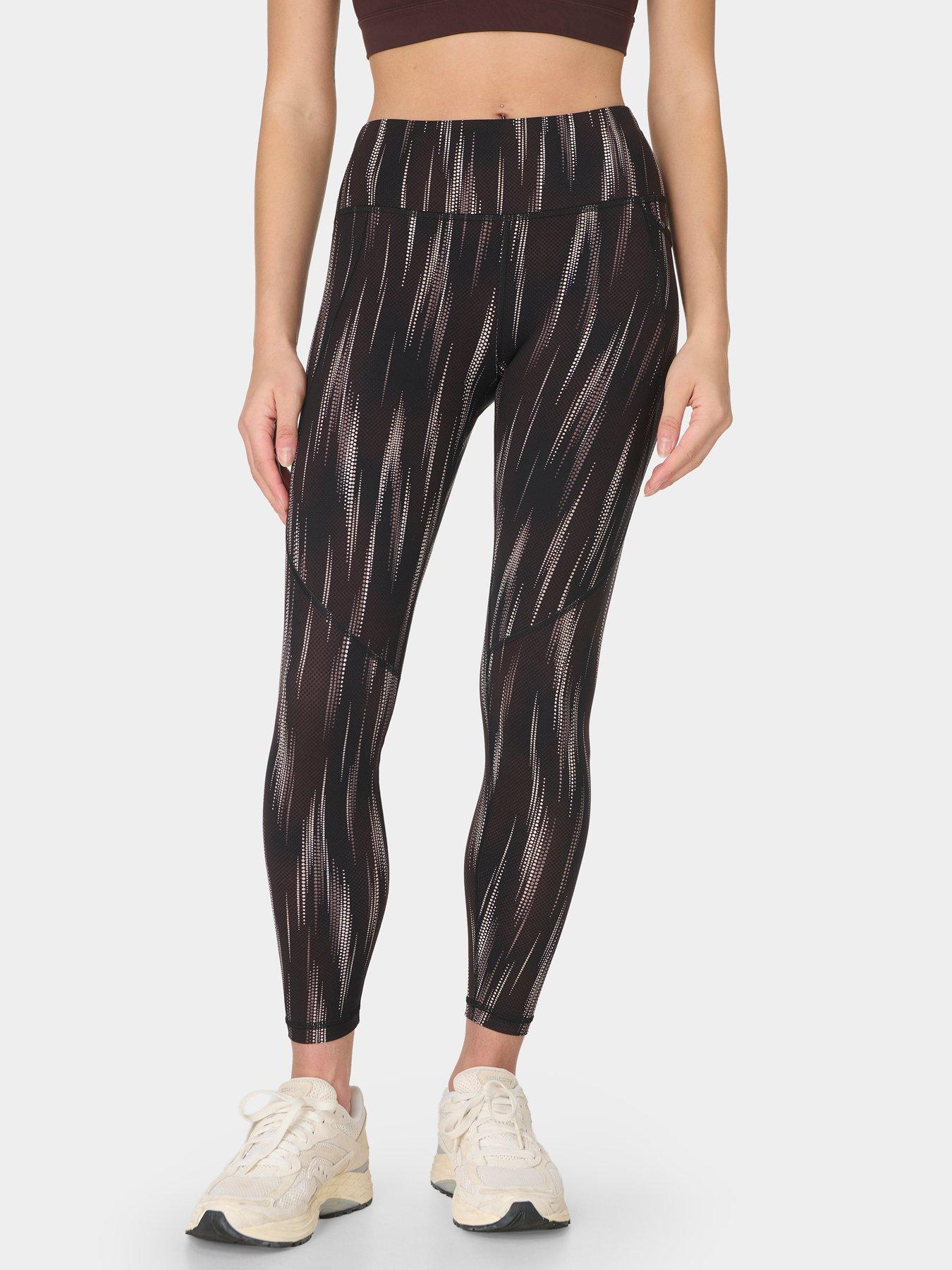 Image 1 of 7 of Sweaty Betty Womens Training Power 7/8 Workout Leggings - Brown