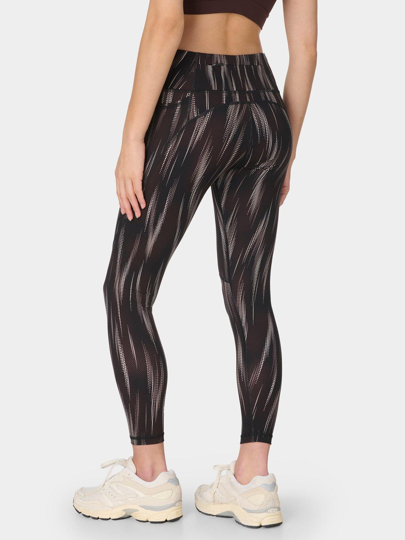 Image 2 of 7 of Sweaty Betty Womens Training Power 7/8 Workout Leggings - Brown