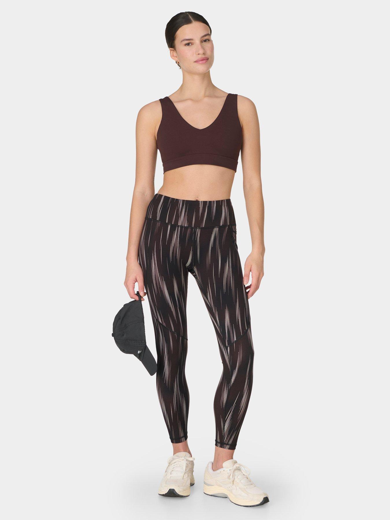 Image 3 of 7 of Sweaty Betty Womens Training Power 7/8 Workout Leggings - Brown
