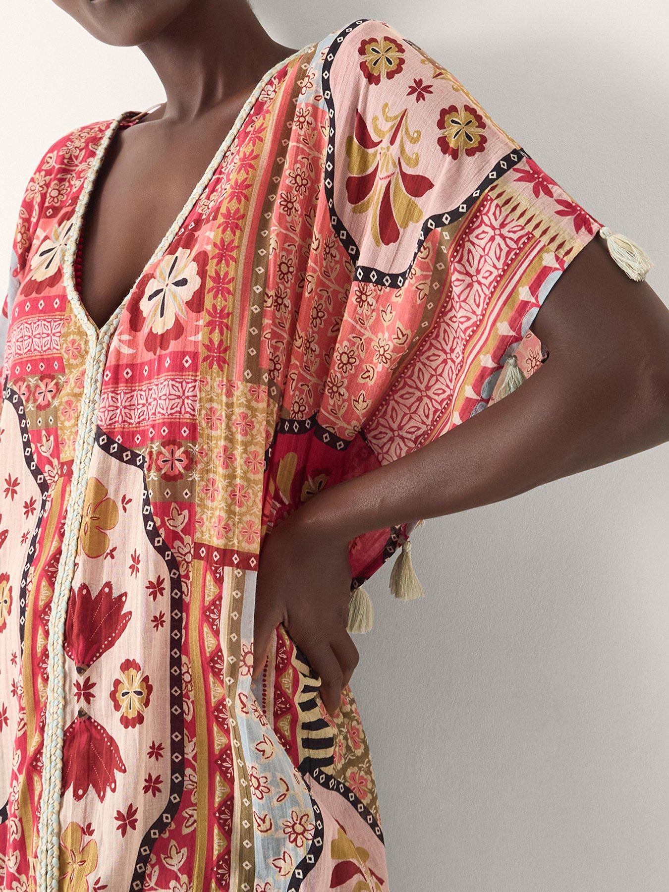 Image 4 of 4 of Monsoon Patti Printed Kaftan