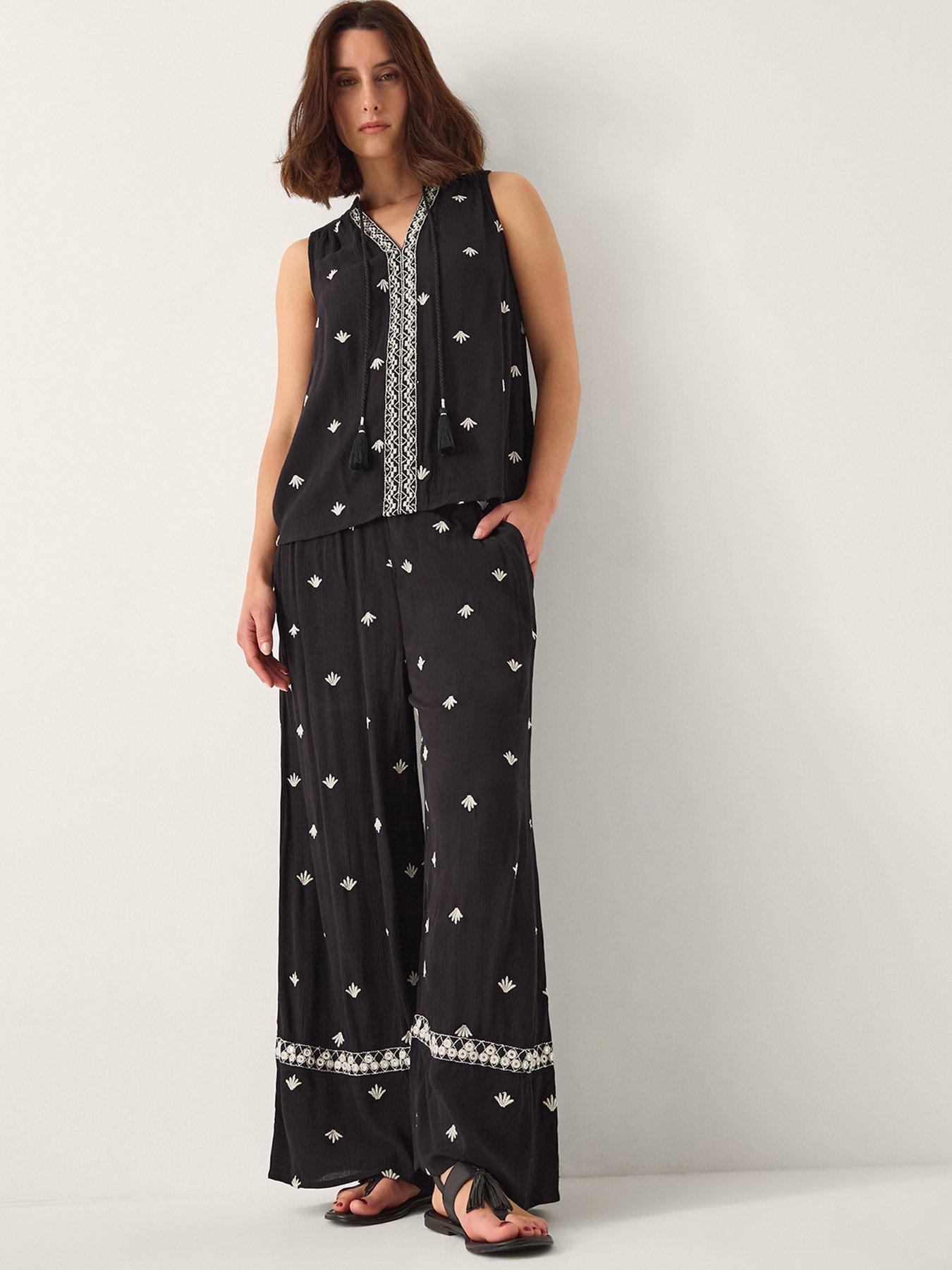  image of monsoon-samara-emb-trousers