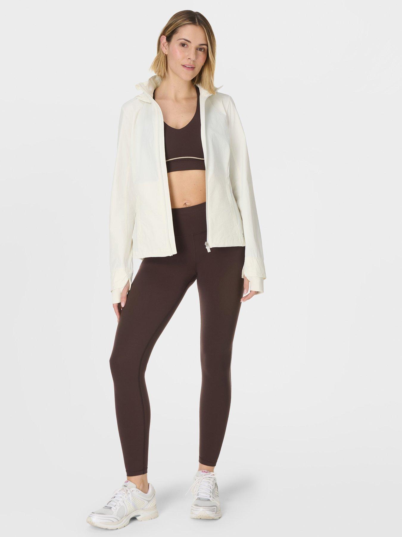 Image 3 of 7 of Sweaty Betty Womens Training Ultimate Water Resistant Jacket - White