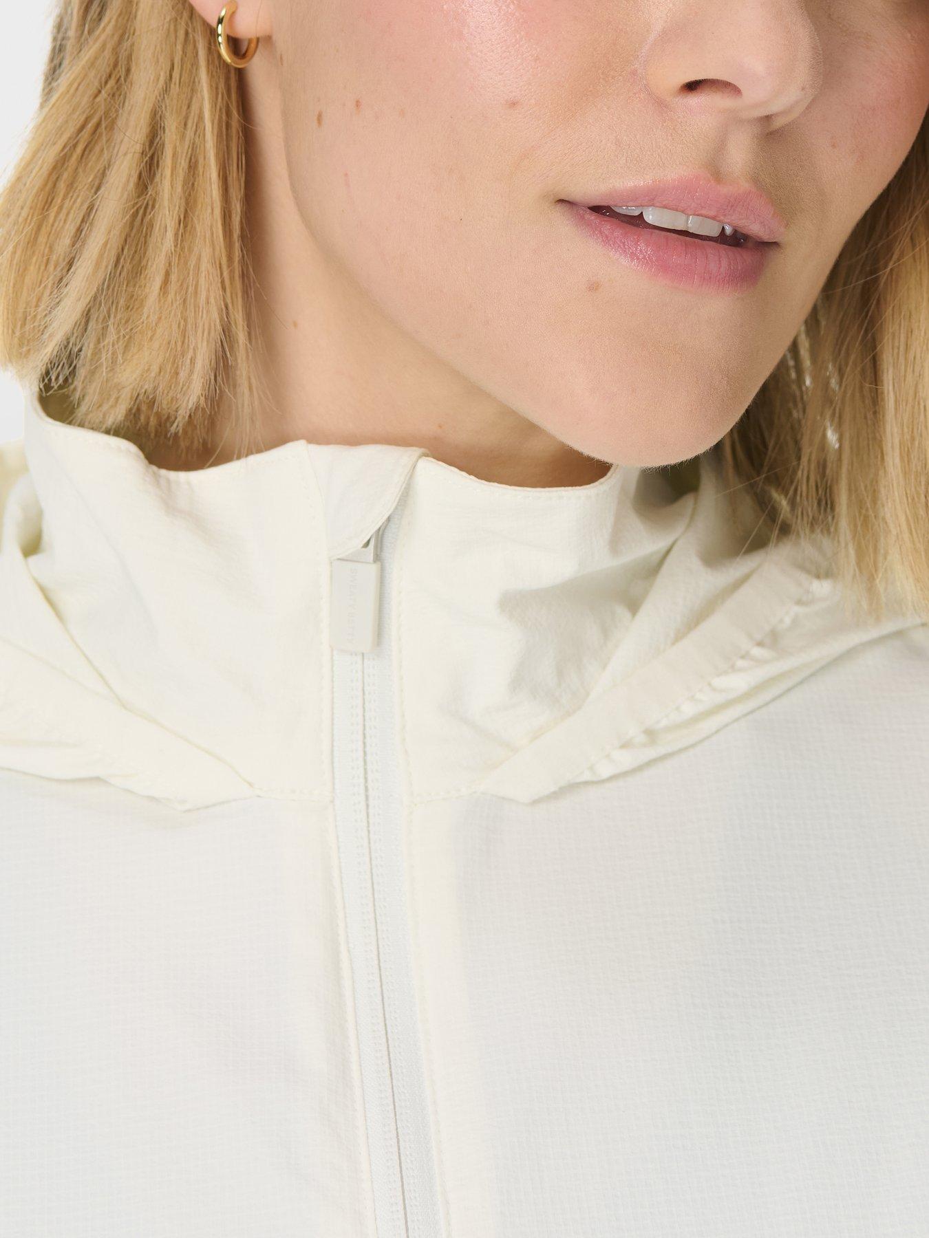 Image 5 of 7 of Sweaty Betty Womens Training Ultimate Water Resistant Jacket - White