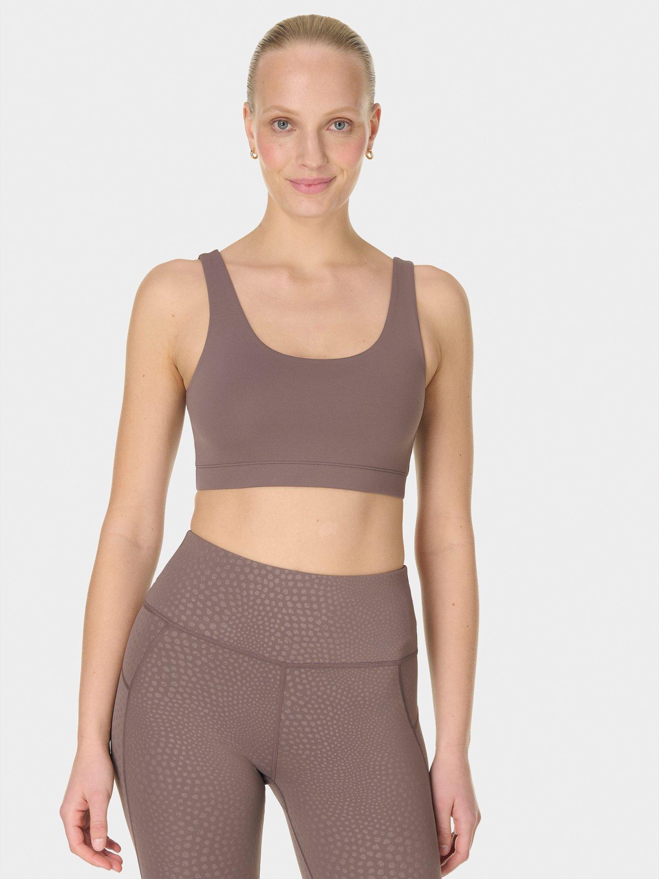 Image 1 of 7 of Sweaty Betty Women&rsquo;s All Day Light Support Sports Bralette - Brown