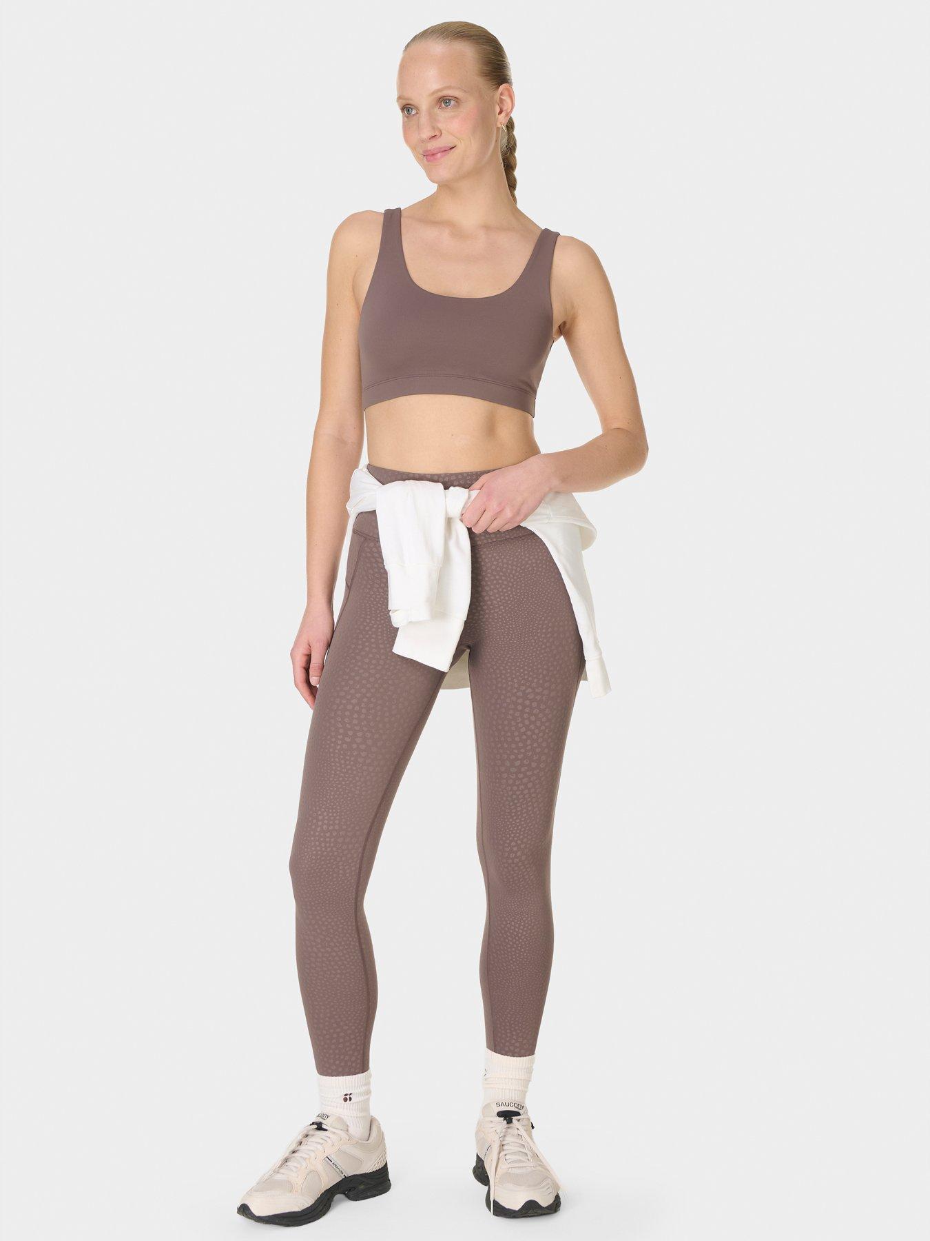 Image 3 of 7 of Sweaty Betty Women&rsquo;s All Day Light Support Sports Bralette - Brown