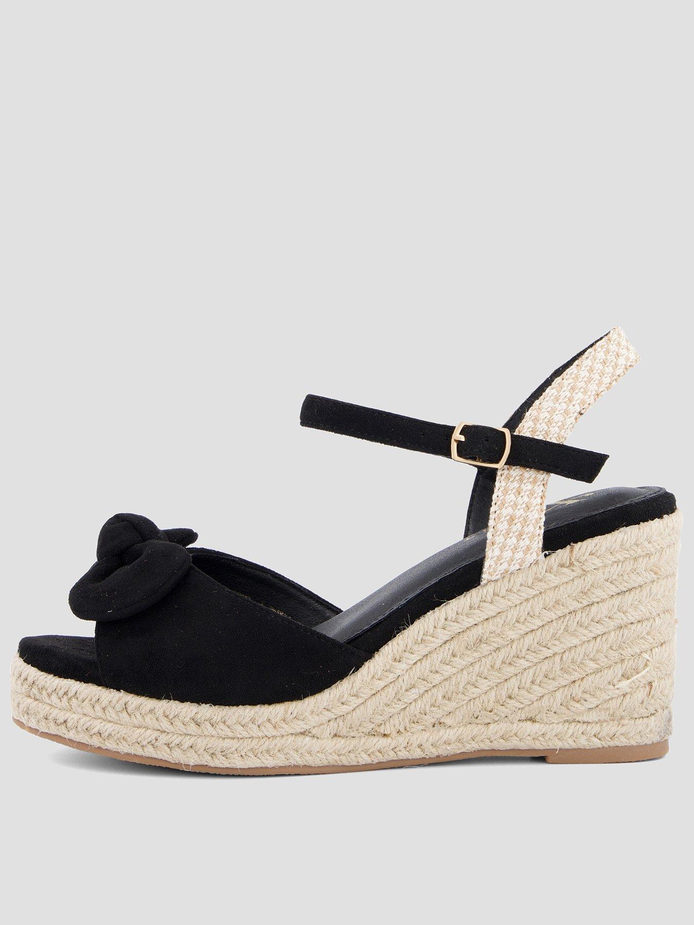  image of the-very-collection-extra-wide-wedge-sandal-black