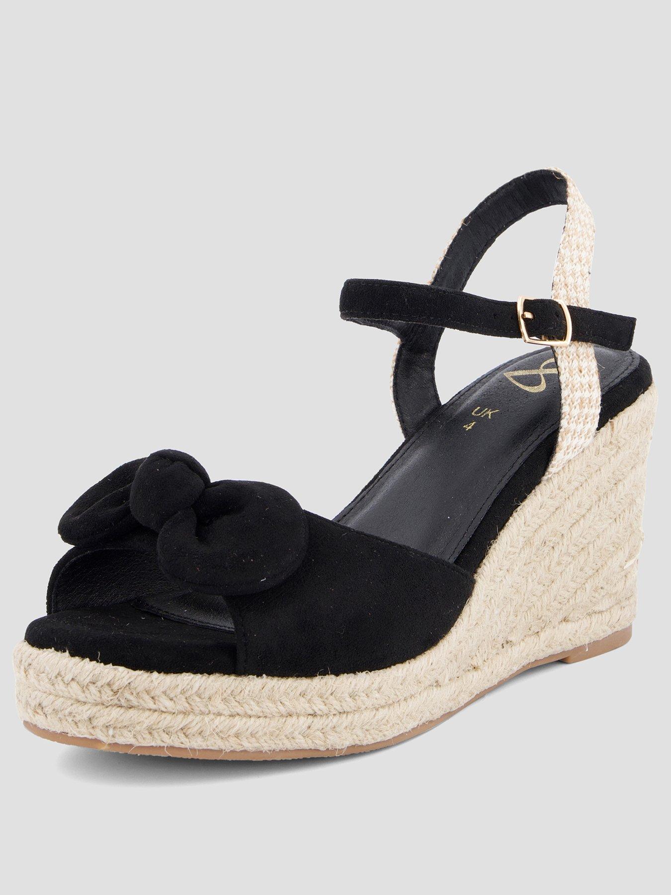  image of the-very-collection-extra-wide-wedge-sandal-black