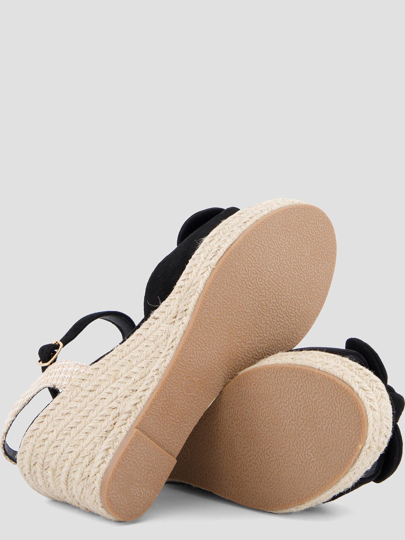  image of the-very-collection-extra-wide-wedge-sandal-black