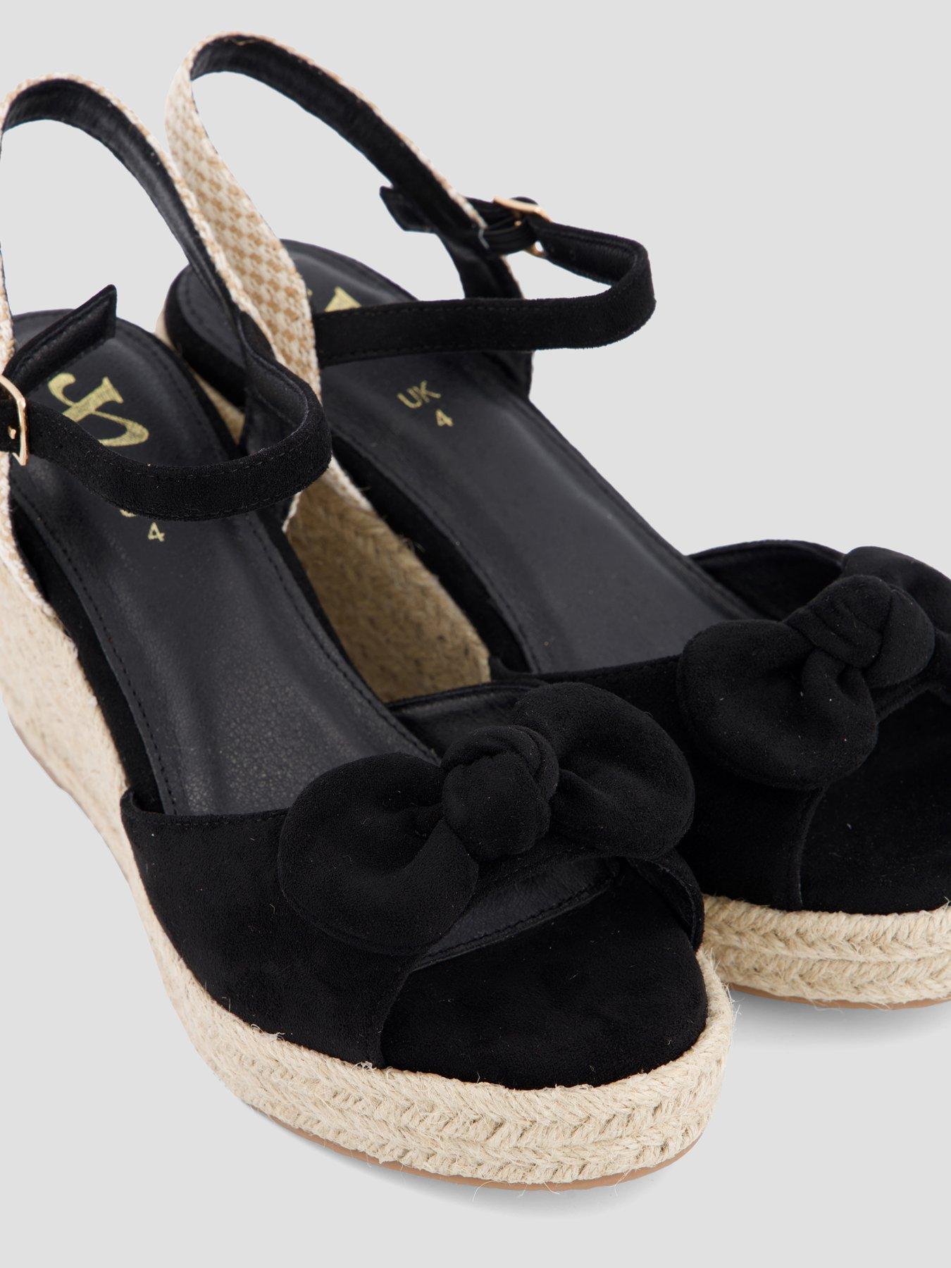  image of the-very-collection-extra-wide-wedge-sandal-black