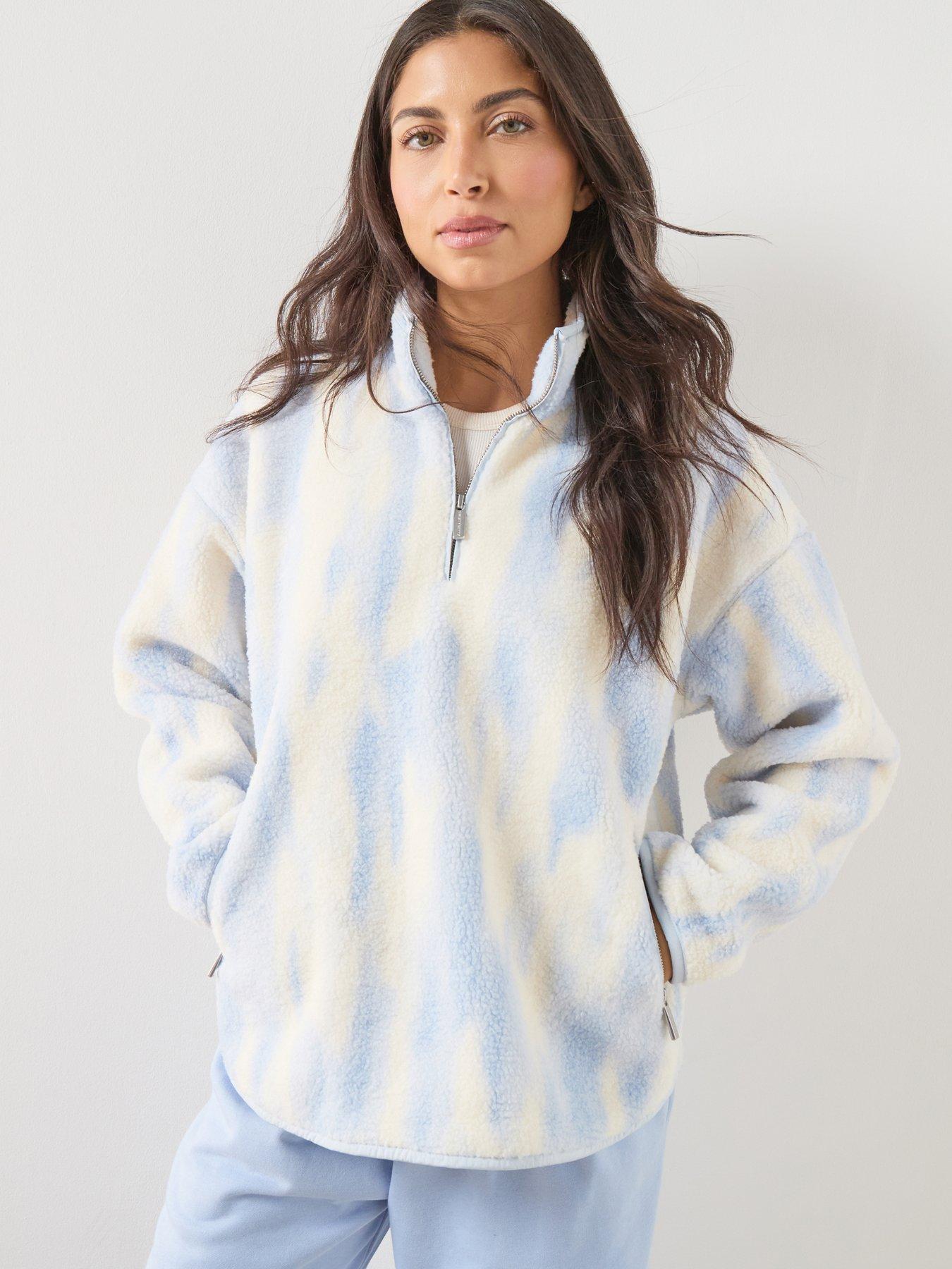 Sweaty Betty Womens Training Plush Half Zip Fleece Top - Blue