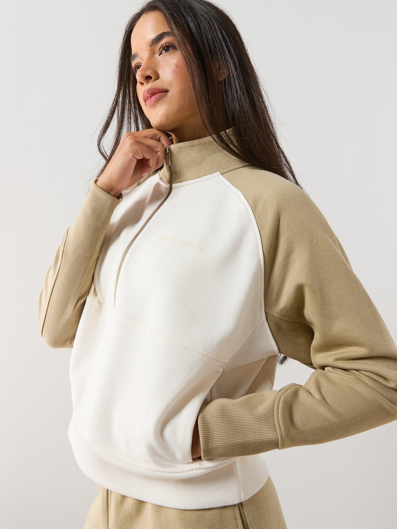 Image 5 of 6 of Sweaty Betty Womens Training Revive Half Zip Colour-Block - Green