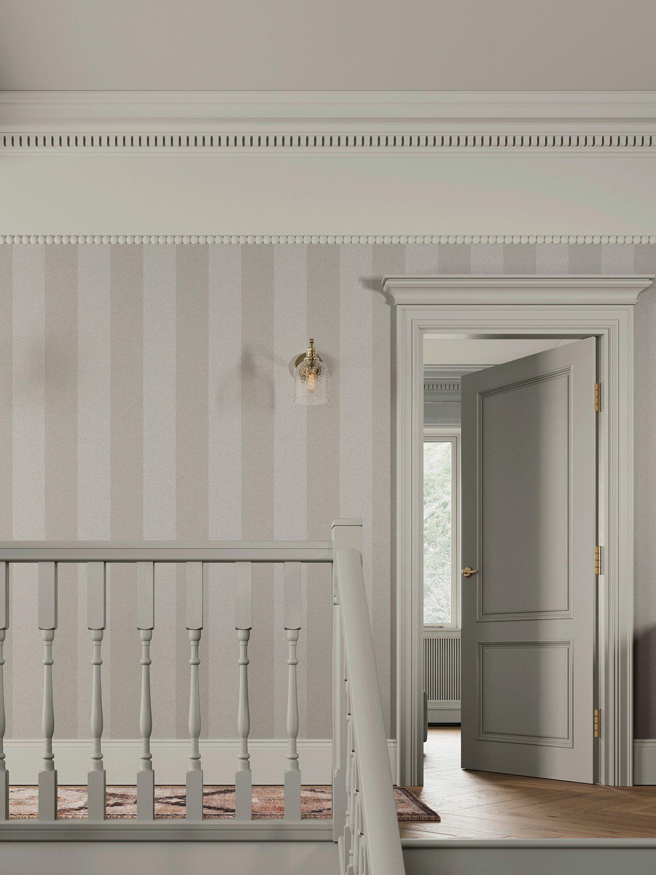 Image 1 of 3 of Superfresco Easy Regent Stripe Stone Wallpaper