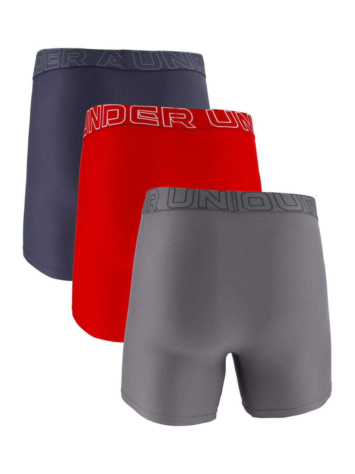 Image 2 of 3 of UNDER ARMOUR Mens Peformance Tech 6 Inch 3 Pack Boxers - Multi