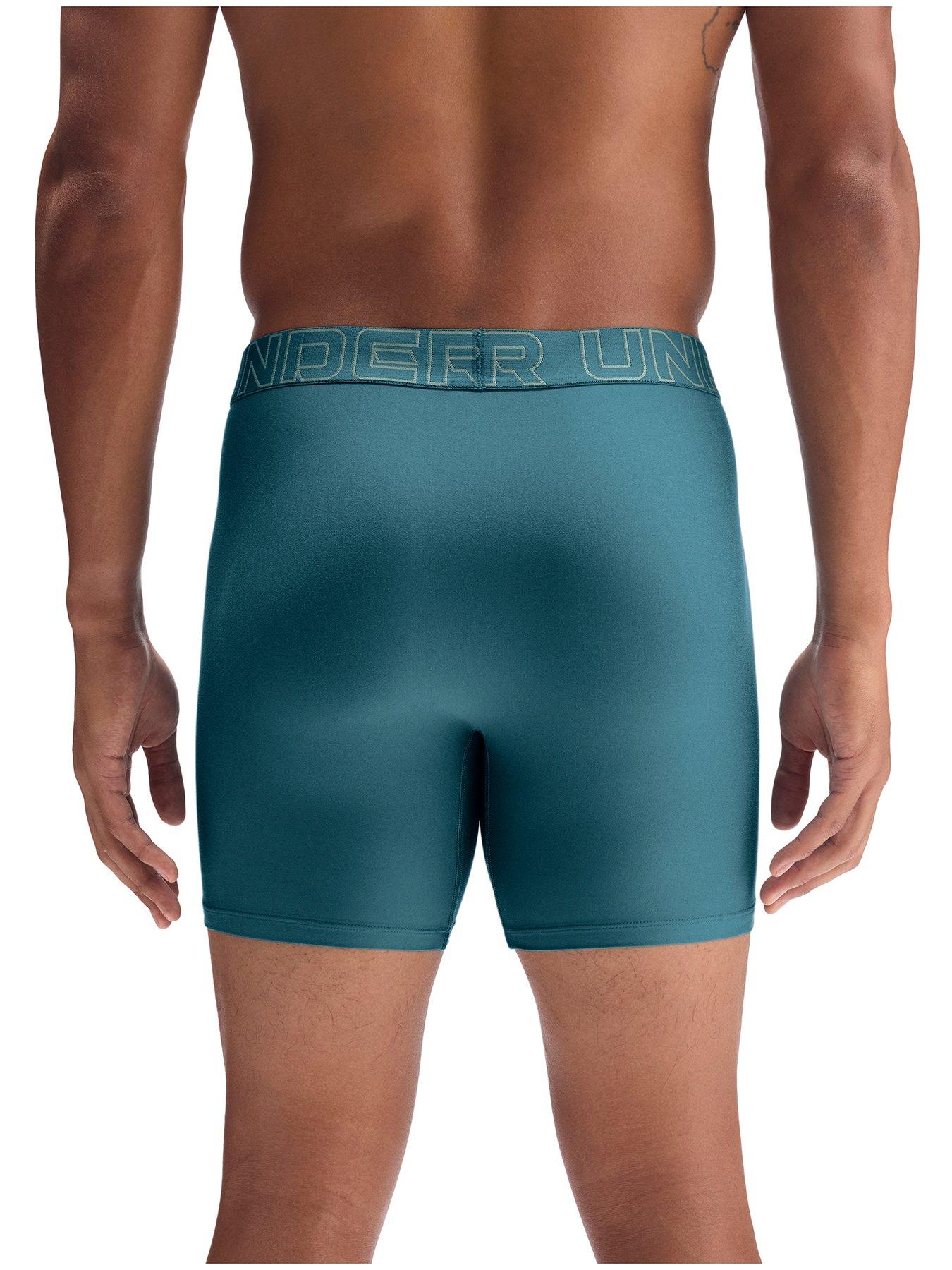 Image 3 of 3 of UNDER ARMOUR Mens Peformance Tech 6 Inch 3 Pack Boxers - Blue