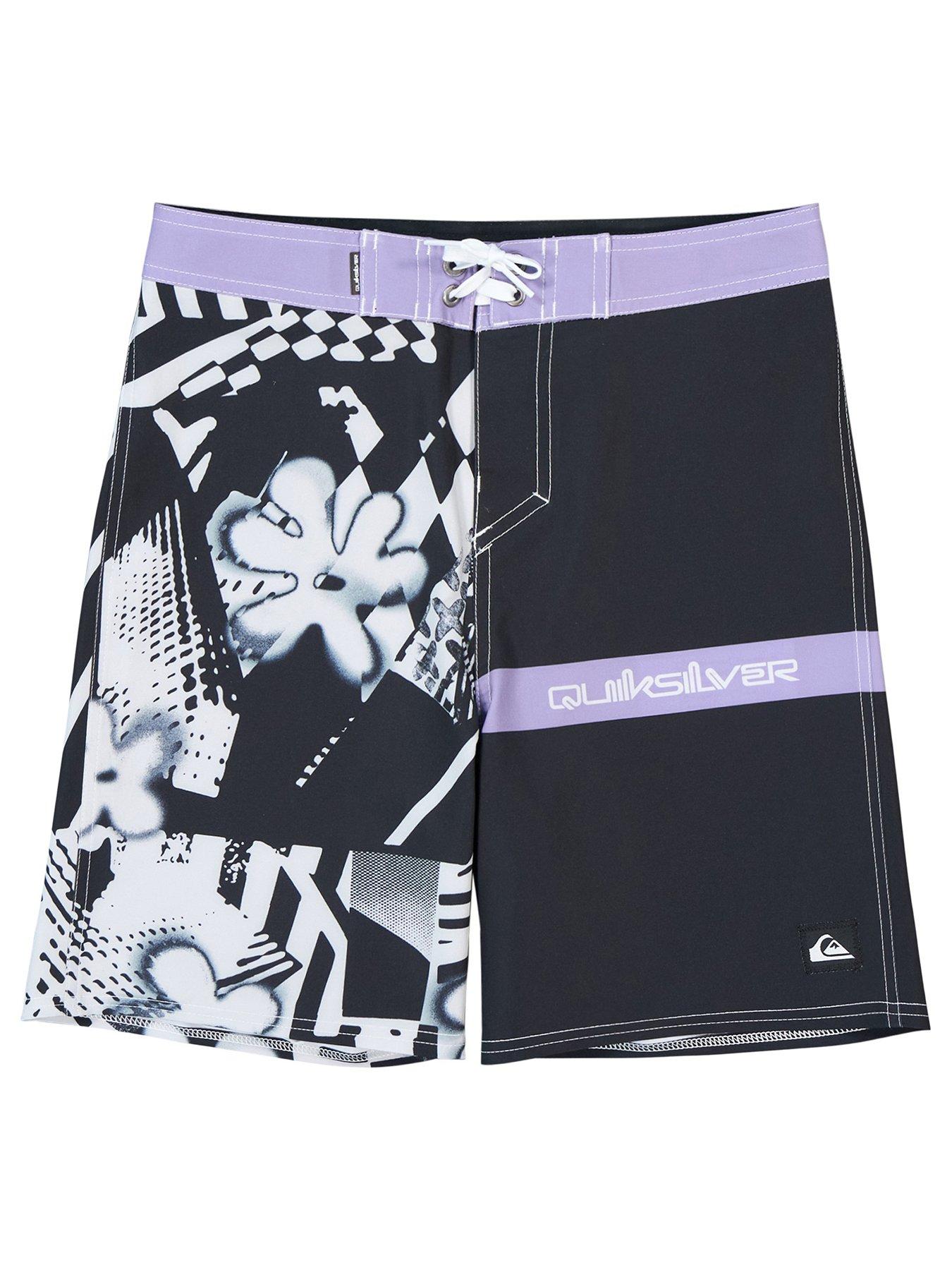 Quiksilver Boys Surfsilk Straight 17inch Swim Shorts - Black