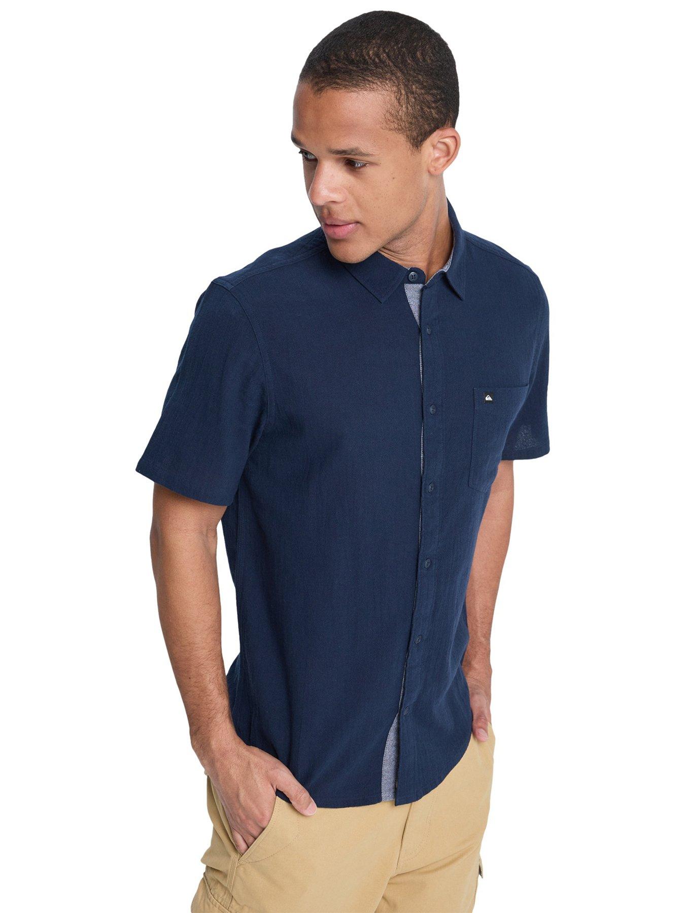 Quiksilver Mens Time Box Shirt - Navy