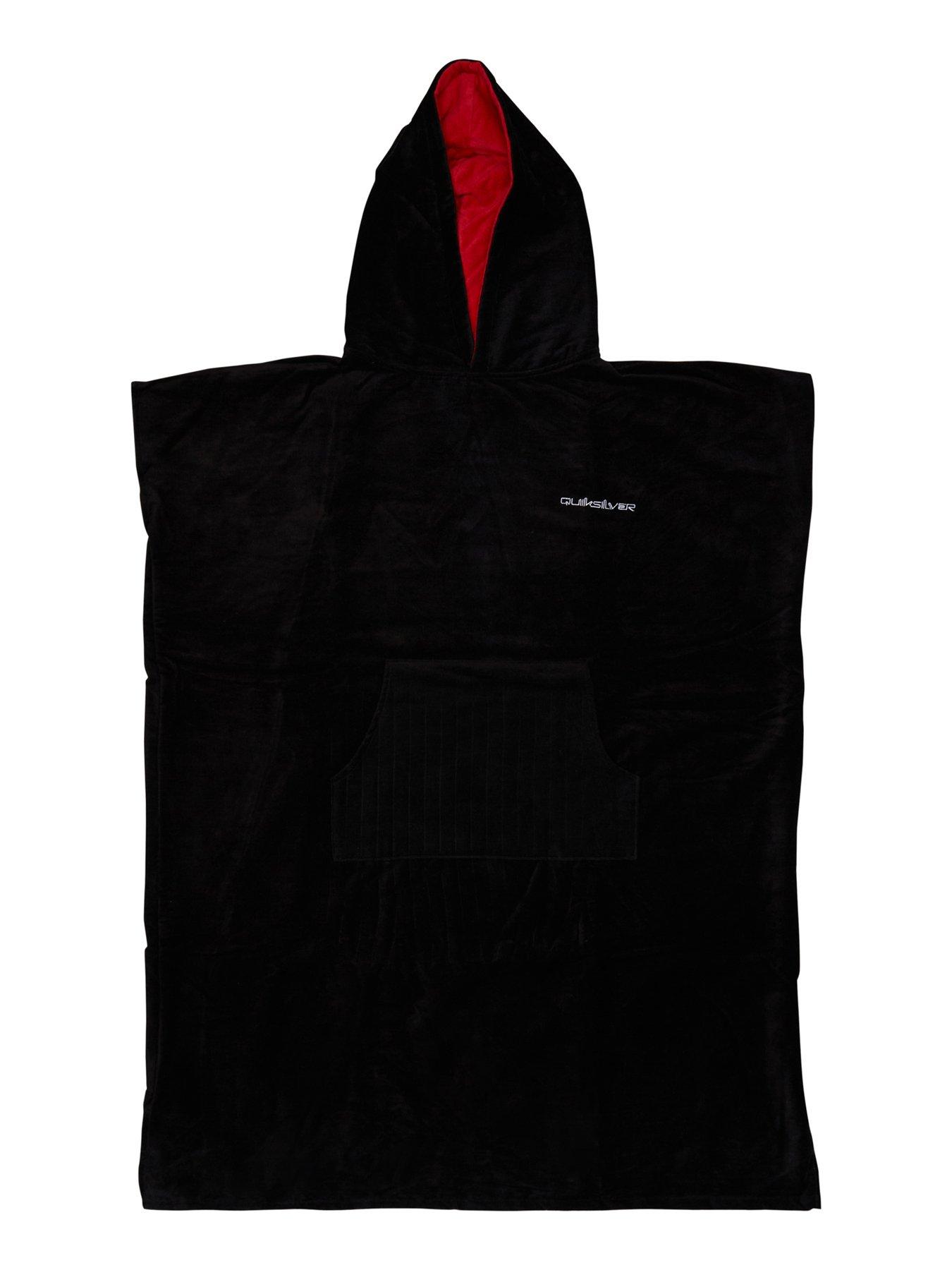 Quiksilver Mens Hoodie Towel Robe - Black