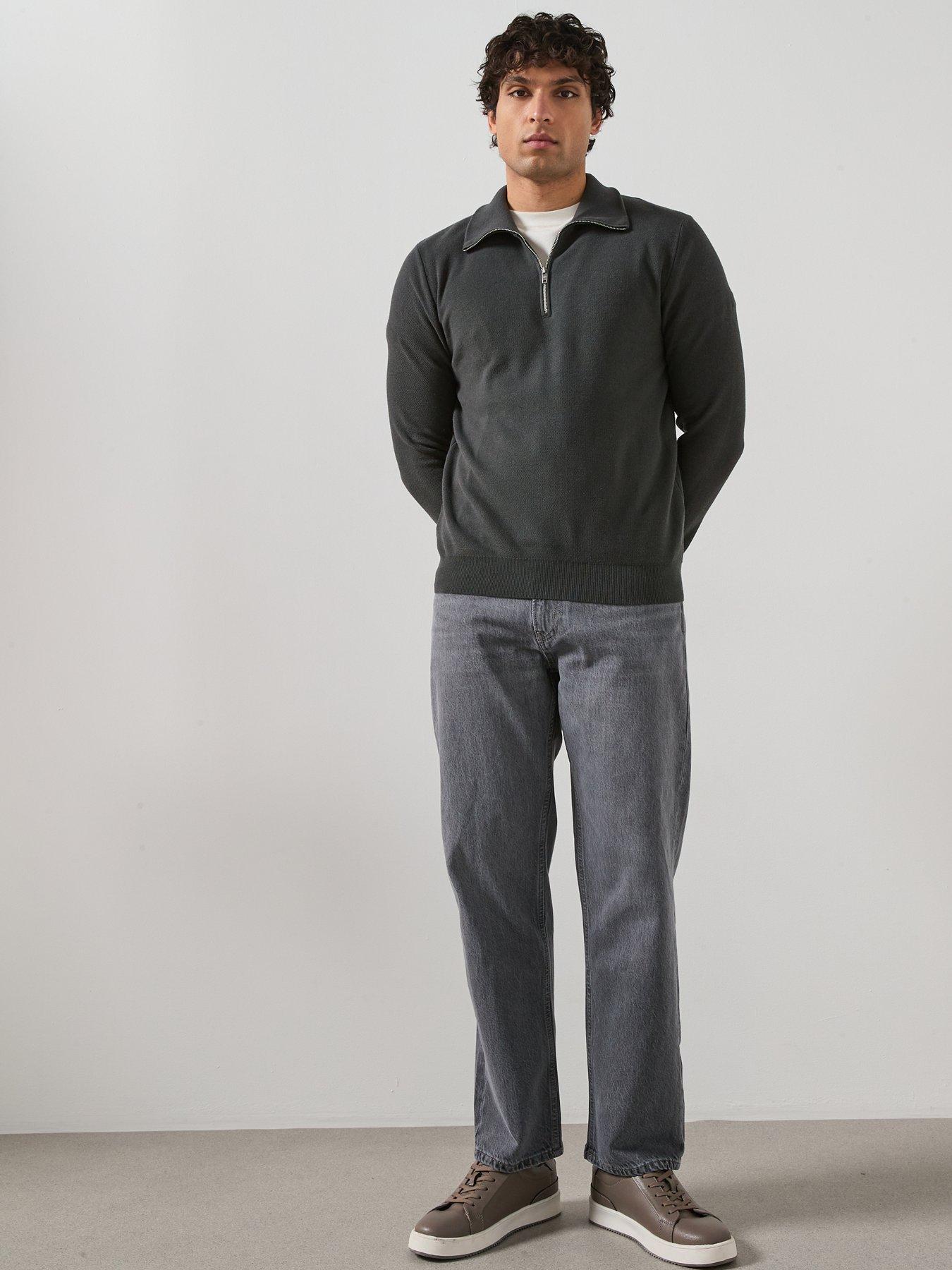 Image 3 of 5 of Mango Moby Loose Fit Jeans - Grey