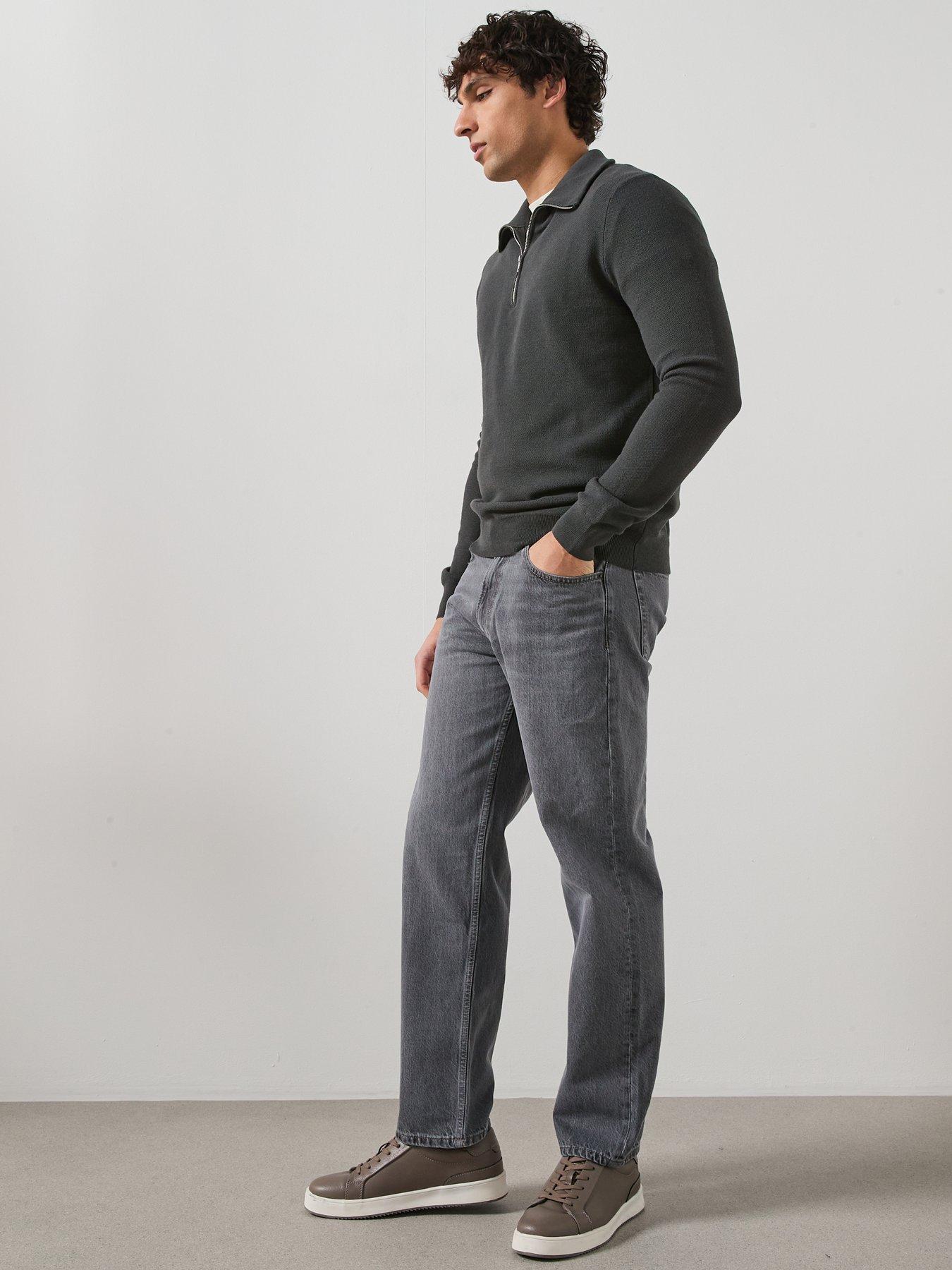 Image 5 of 5 of Mango Moby Loose Fit Jeans - Grey