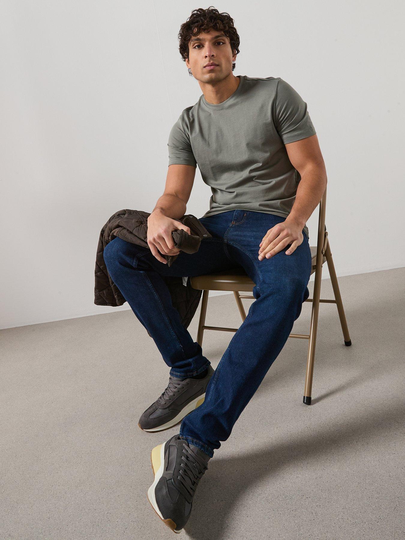  image of mango-jan-slim-fit-jeans-blue