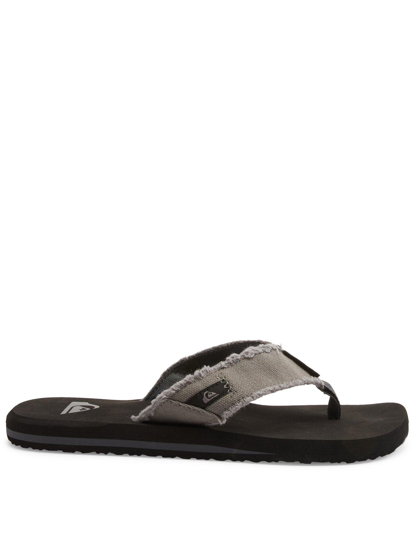 Image 1 of 5 of Quiksilver Mens Monkey Abyss Flip Flops - Grey