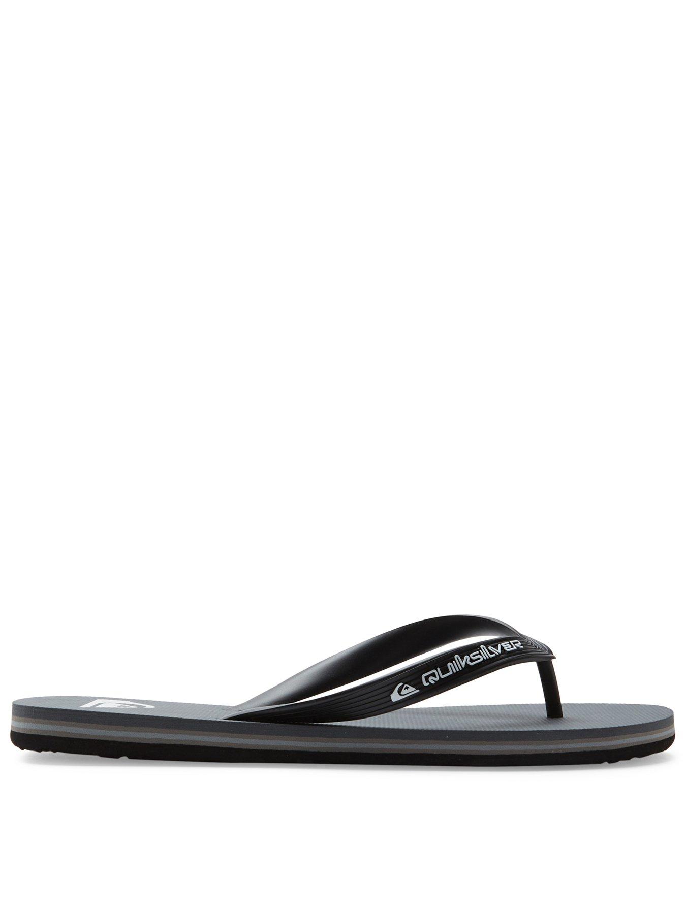 Image 1 of 5 of Quiksilver Mens Molokai Core Flip Flops - Grey