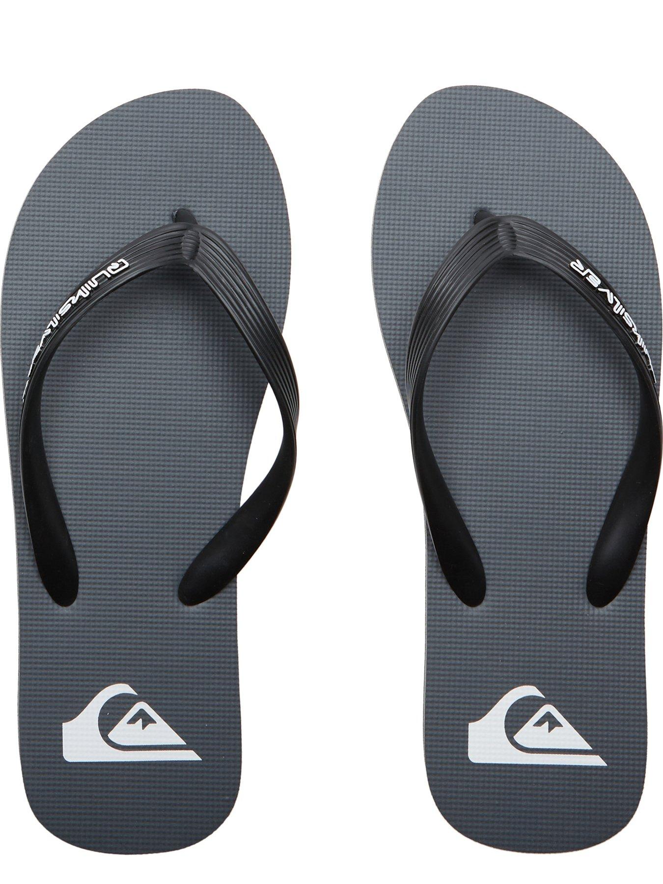 Image 3 of 5 of Quiksilver Mens Molokai Core Flip Flops - Grey