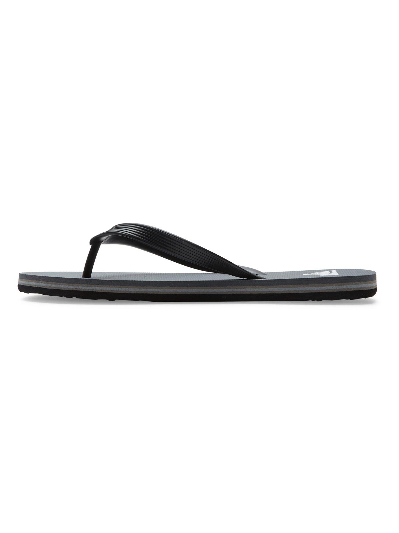 Image 5 of 5 of Quiksilver Mens Molokai Core Flip Flops - Grey
