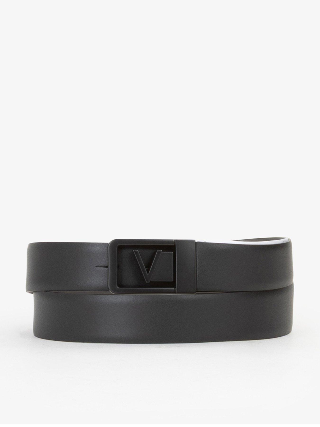 Valentino Mast Leather Belt - Black