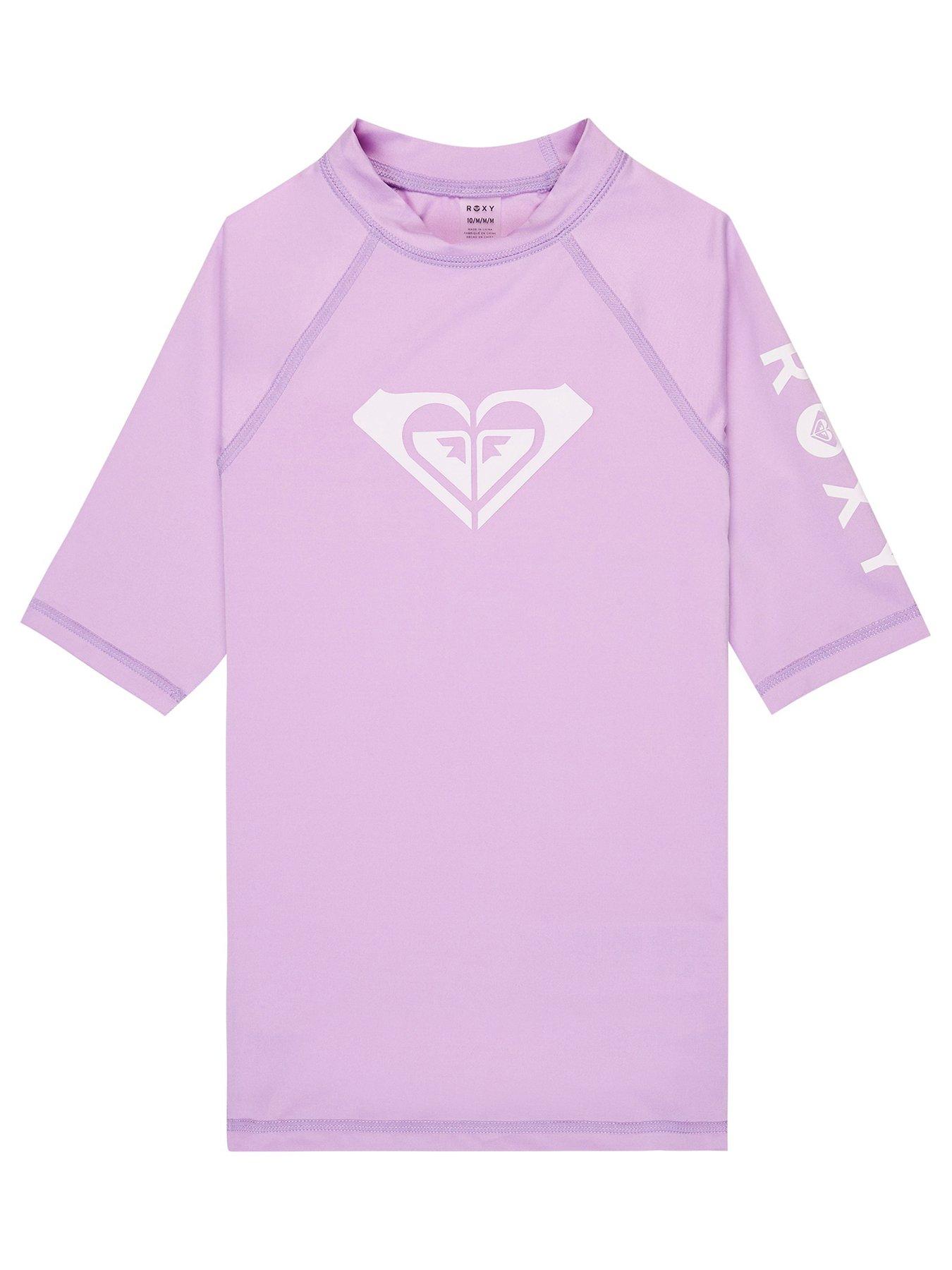 Roxy Girls Whole Hearted Rashguard - Purple