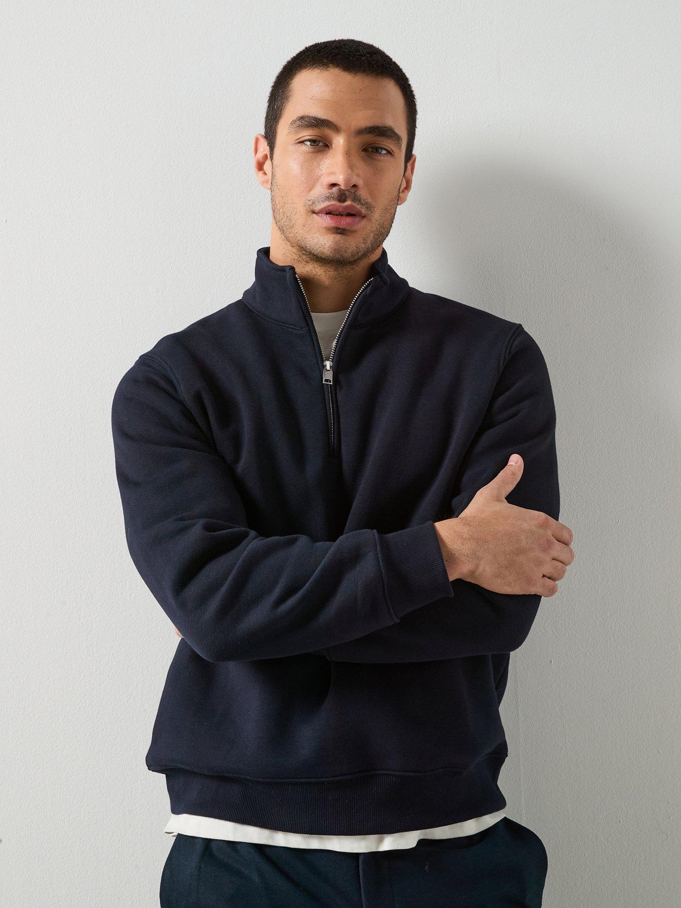 front image of mango-winny-sweatshirt-navy