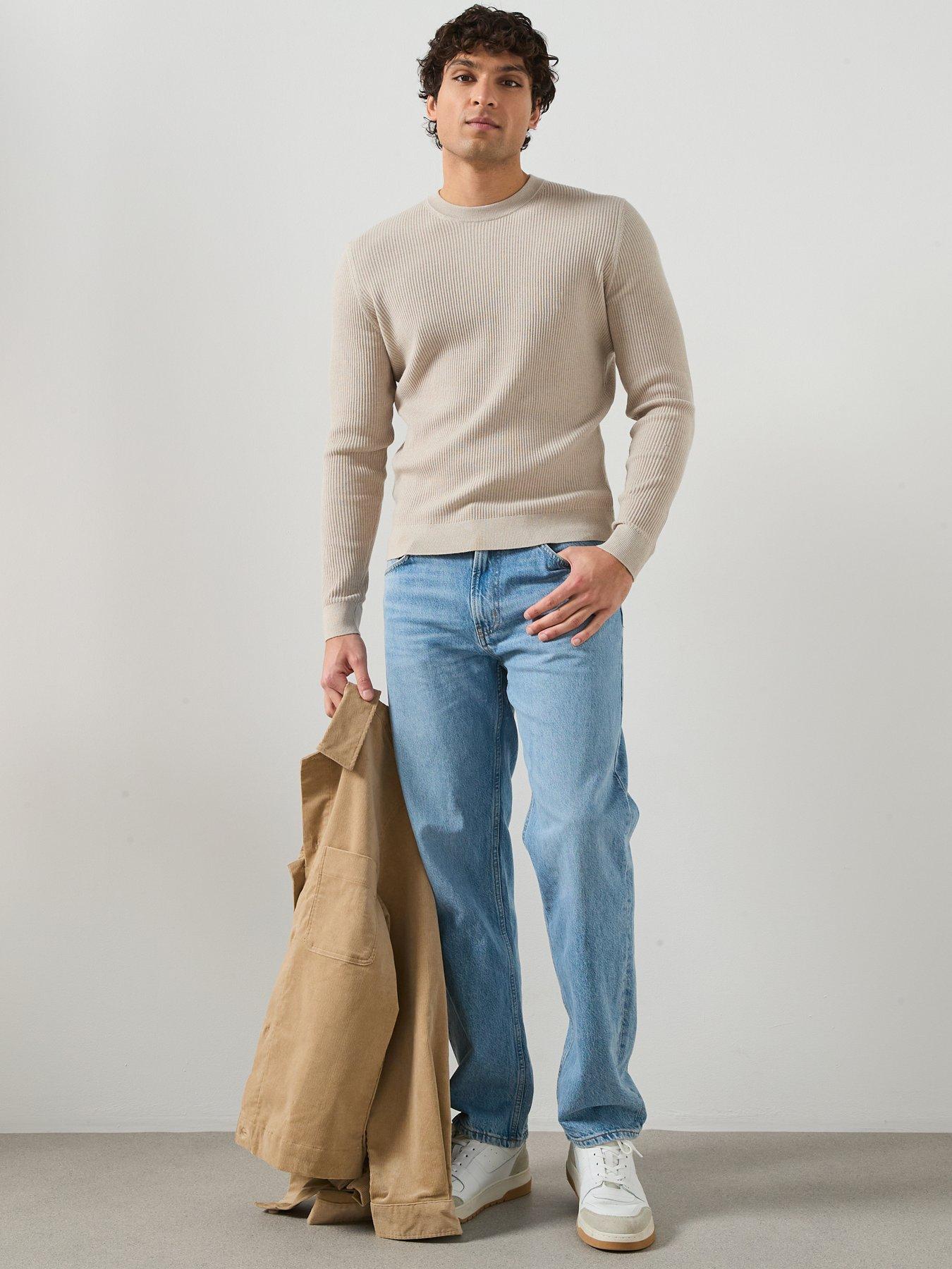  image of mango-moby-loose-fit-jeans-blue