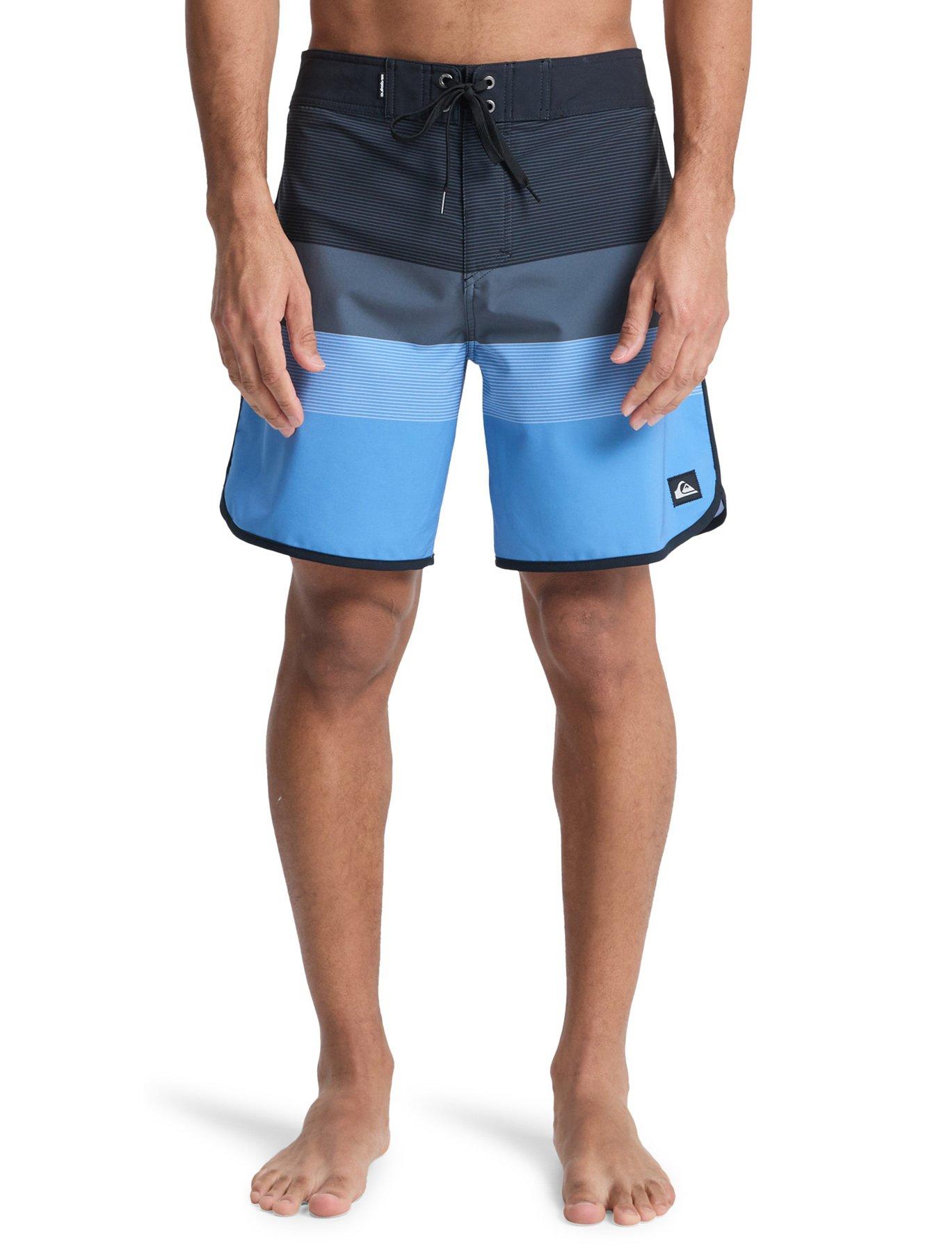 Quiksilver Mens Surfsilk Scallop 18Inch Swim Shorts - Blue