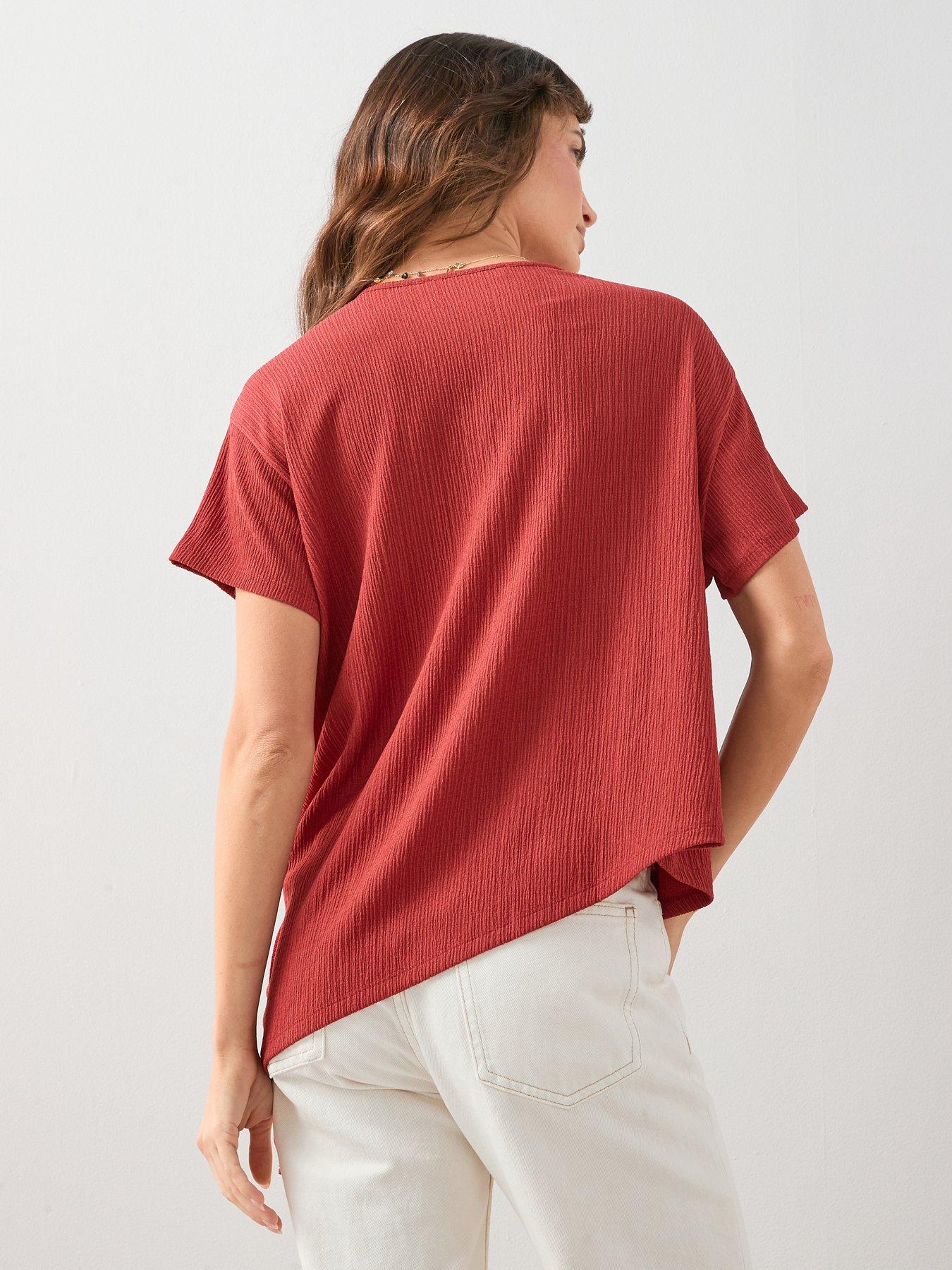  image of the-very-collection-tie-side-ruched-top