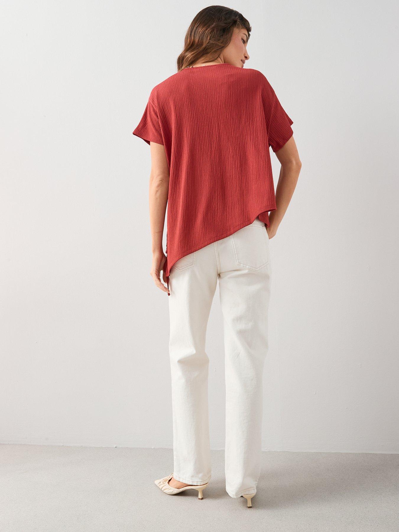  image of the-very-collection-tie-side-ruched-top