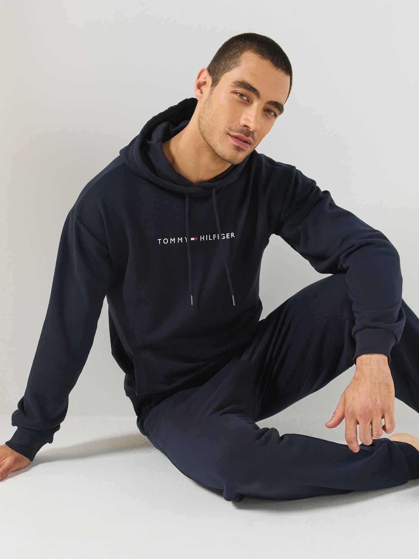Image 5 of 6 of Tommy Hilfiger Linear Loungewear Fleece Joggers