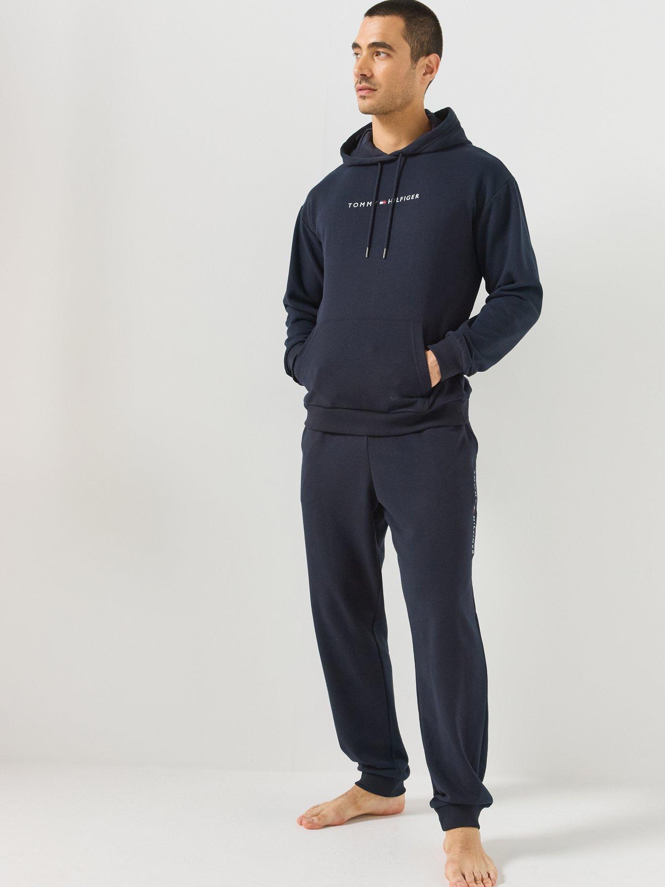 Image 6 of 6 of Tommy Hilfiger Linear Loungewear Fleece Joggers