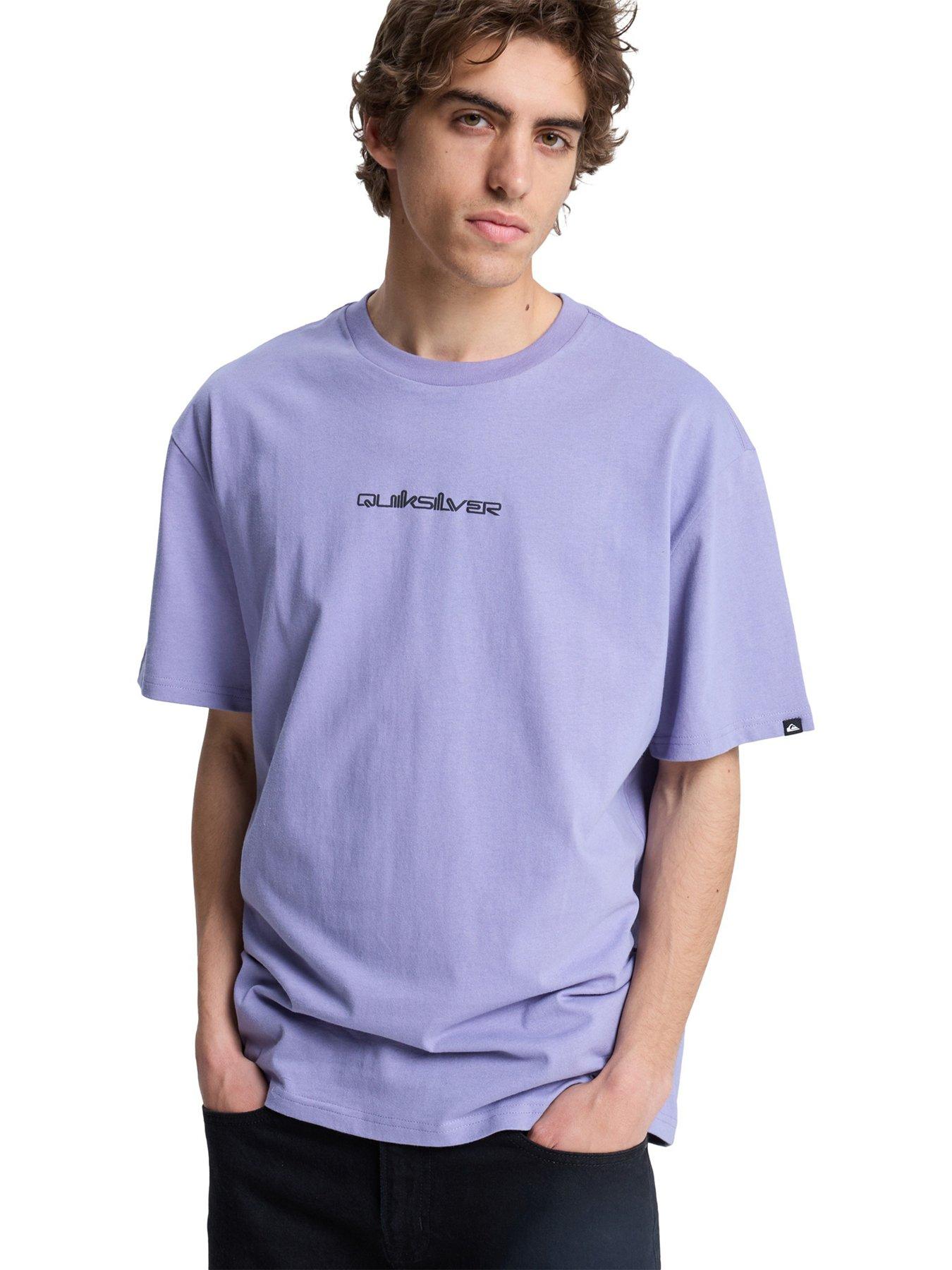 Quiksilver Mens Fractured Wave T-Shirt - Purple