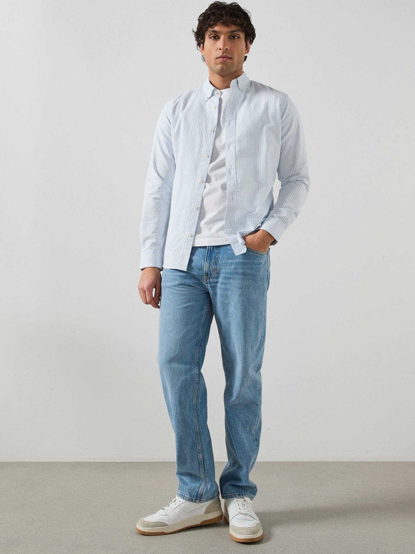 Image 3 of 6 of Mango Kodak Oxford Shirt - Blue